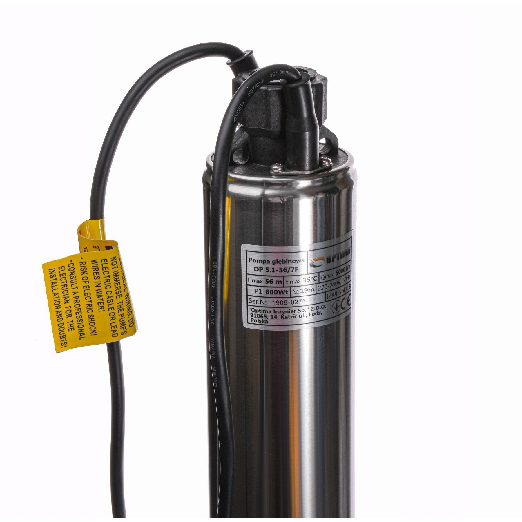 Насос колодязний OPTIMA OP 5,1 - 56/7  F 0,8кВт (з поплавком) в інтернет-магазині Yago