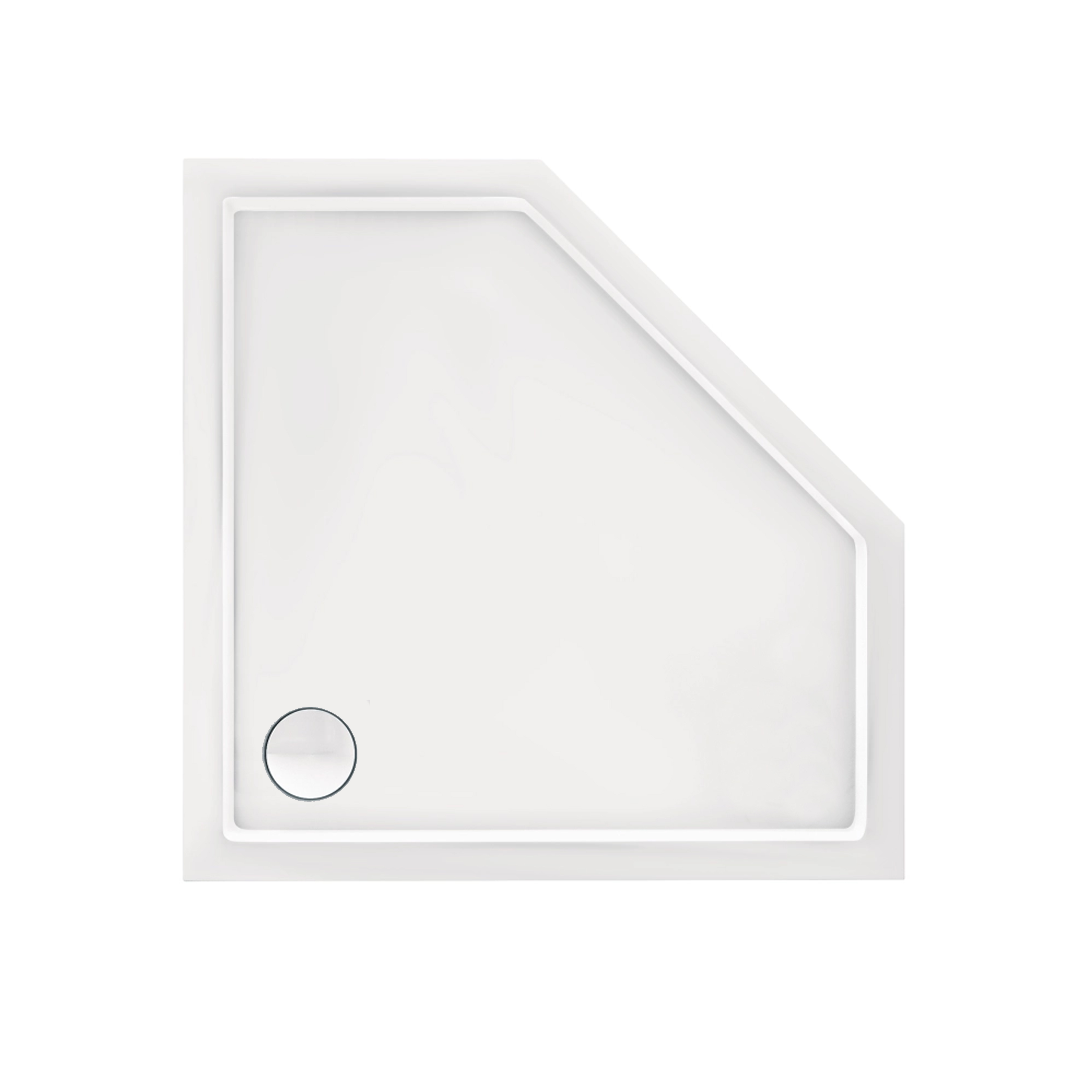 Душовий піддон Qtap Diamond 301112 100x100x12 см + сифон