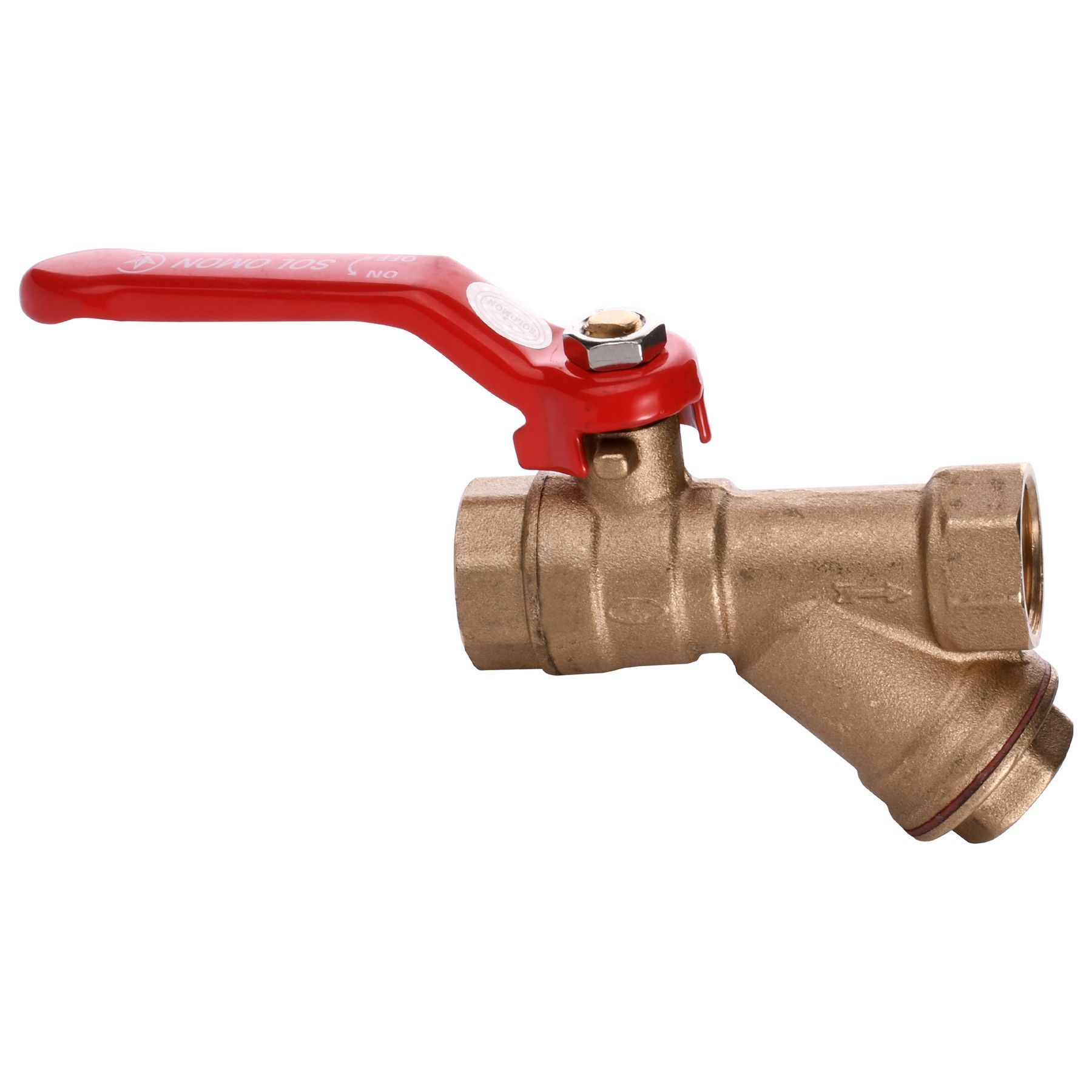 Кран кульовий з фільтром для водоміра SOLOMON 1/2″ 8031 в інтернет-магазині Yago