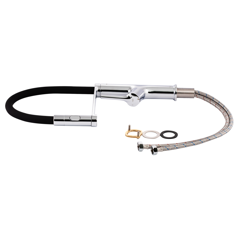 Змішувач для кухні Qtap Kuchyne 91105AC з рефлекторним виливом