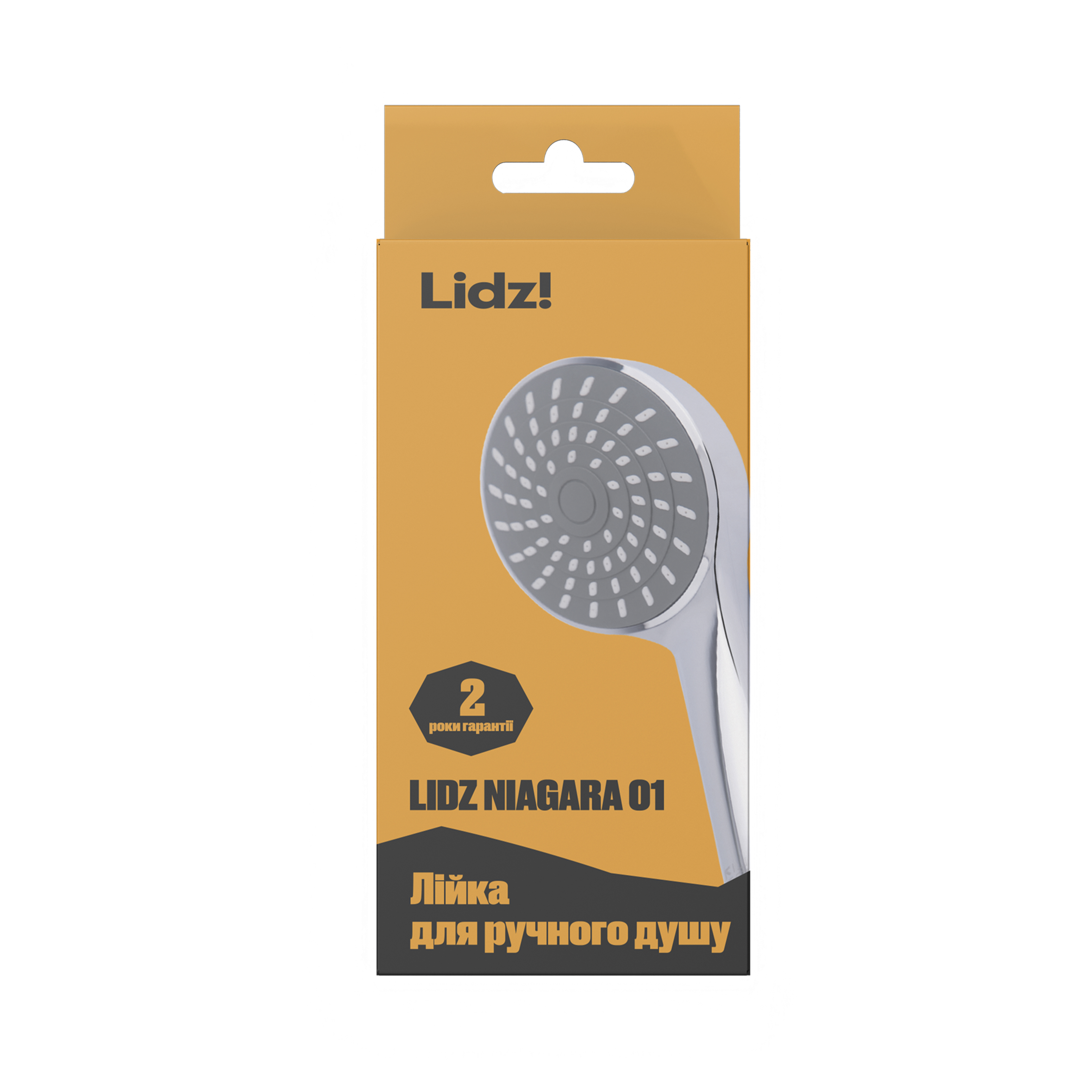 Лійка для ручного душу Лейки Lidz Niagara 01 98 мм округла LDNIA01CRM22034 Chrome