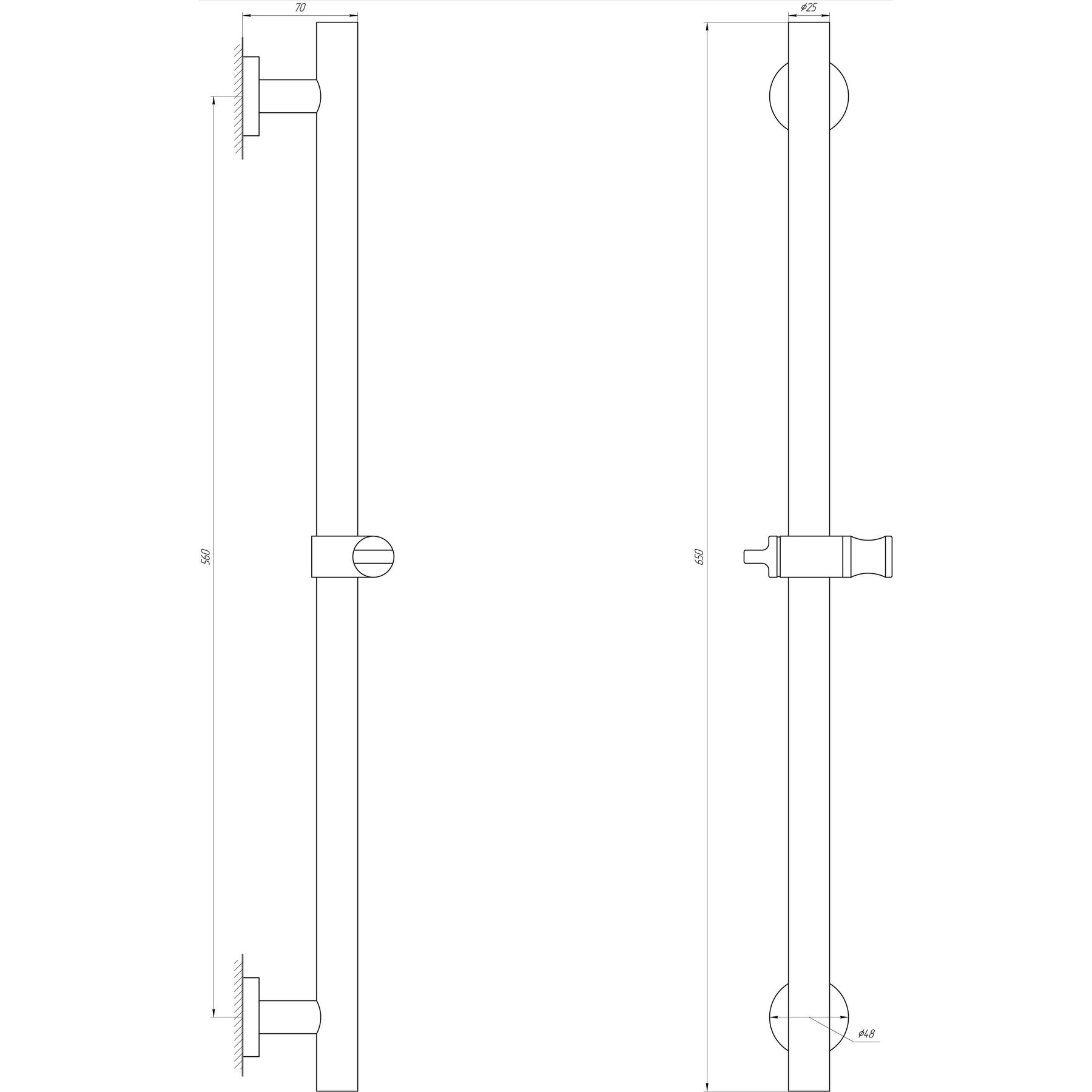 Душова стійка Globus Lux SUS-1106