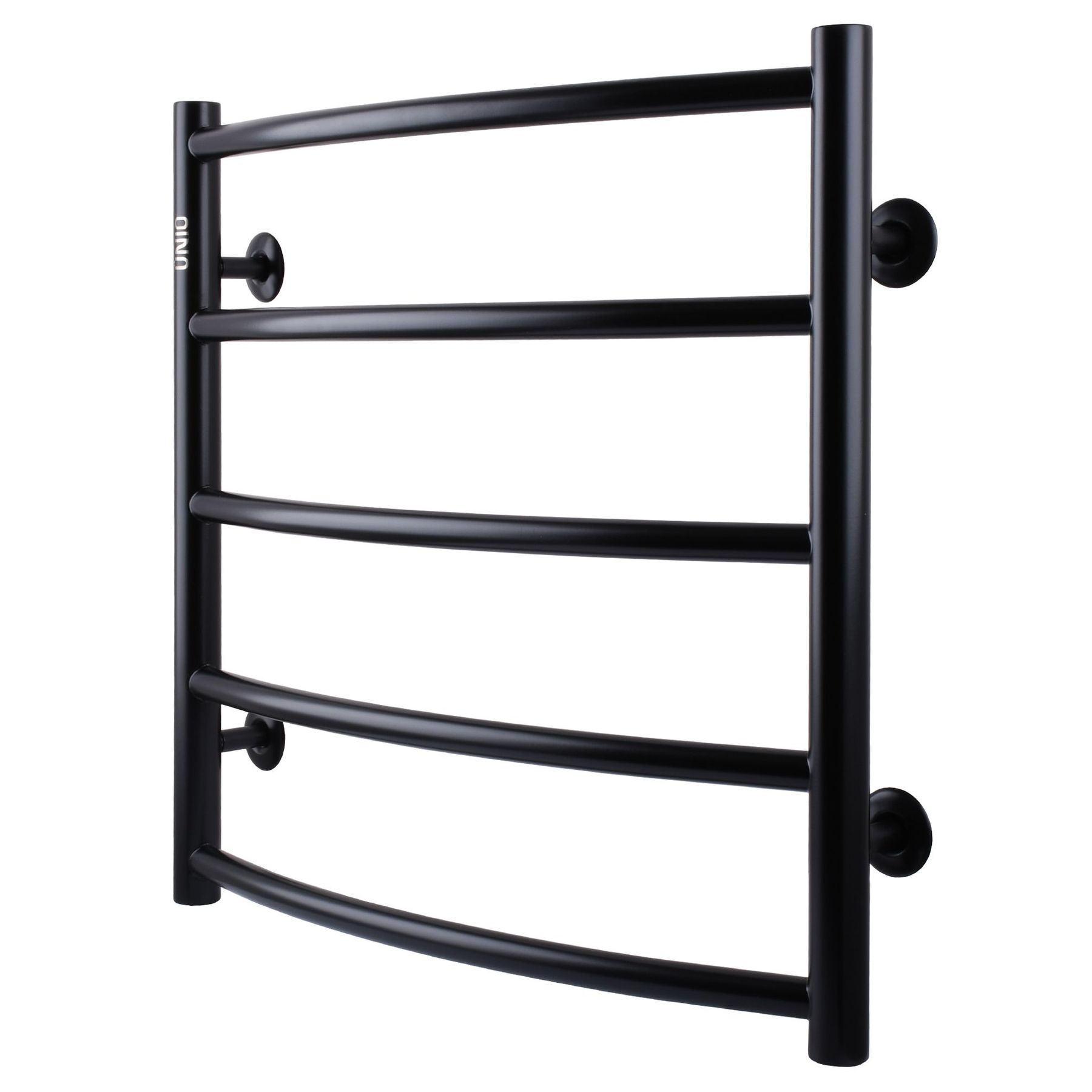 Рушникосушарка UNIO LD W 500-500-5 BLK Драбинка Дуга вода чорна в інтернет-магазині Yago