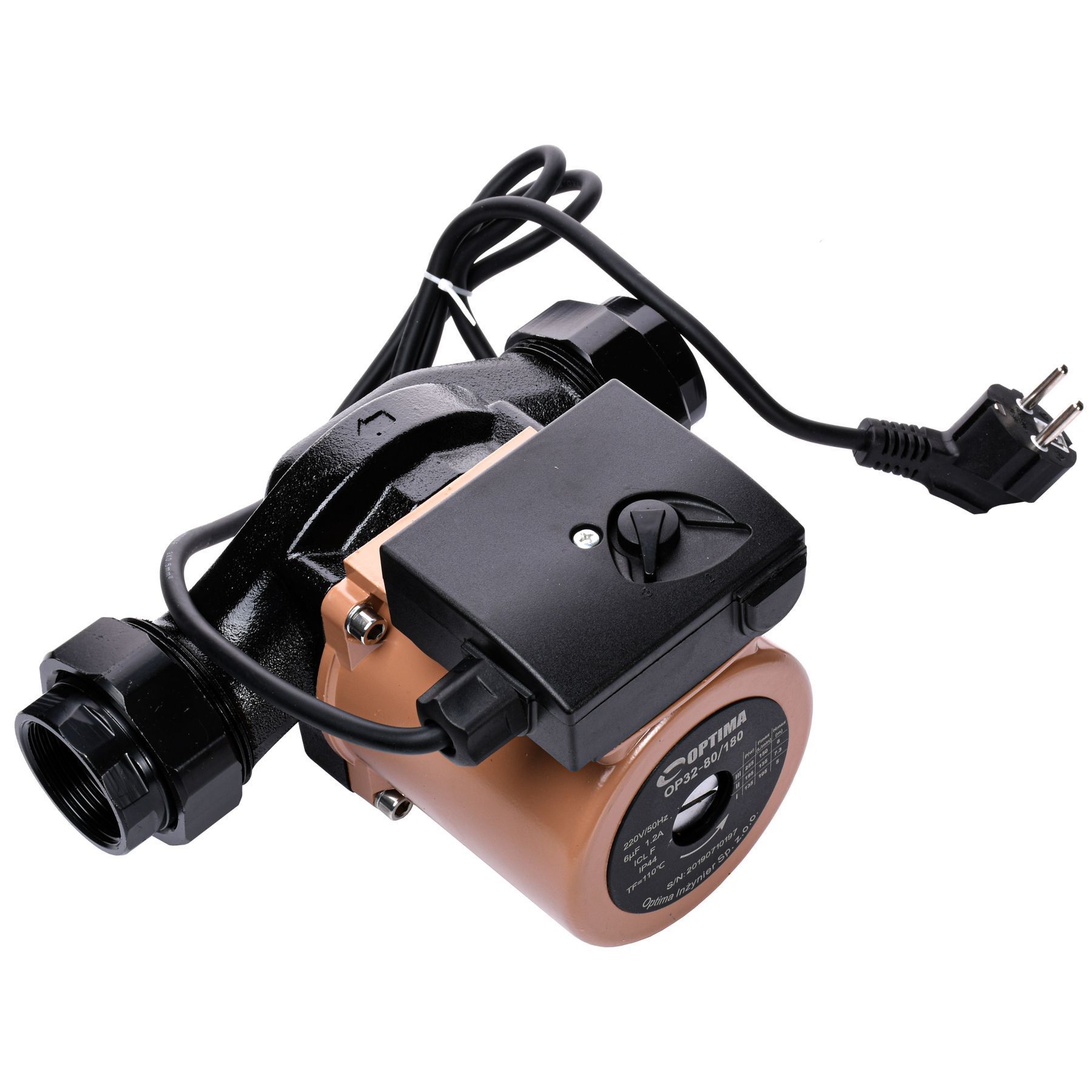 Насос циркуляційний Optima OP32-80 180мм + гайки, + кабель з вилкою в інтернет-магазині Yago