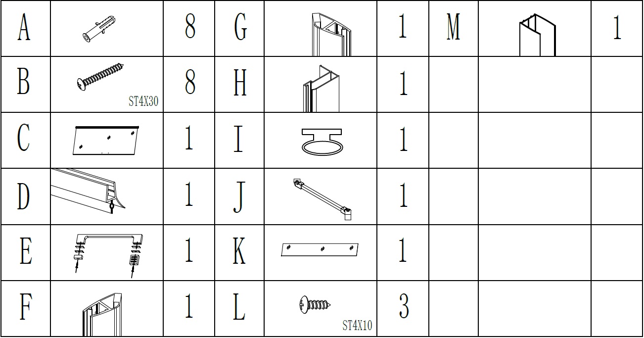 Душові двері BRAVO PASLENKA 110T (1уп.)