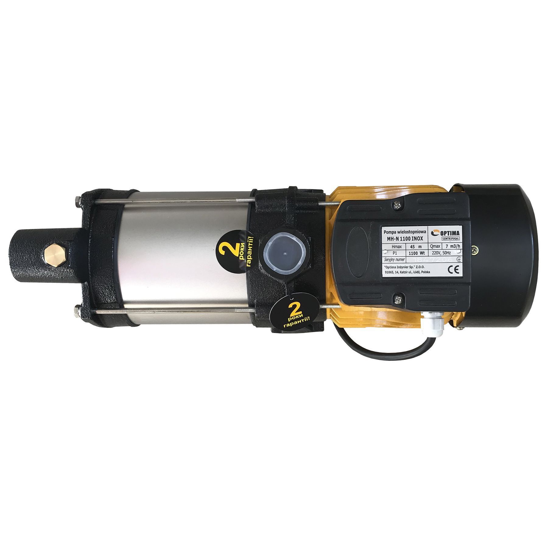 Насос відцентровий багатоступінчастий Optima MH-N 1100INOX 1,1кВт нерж, колеса в інтернет-магазині Yago