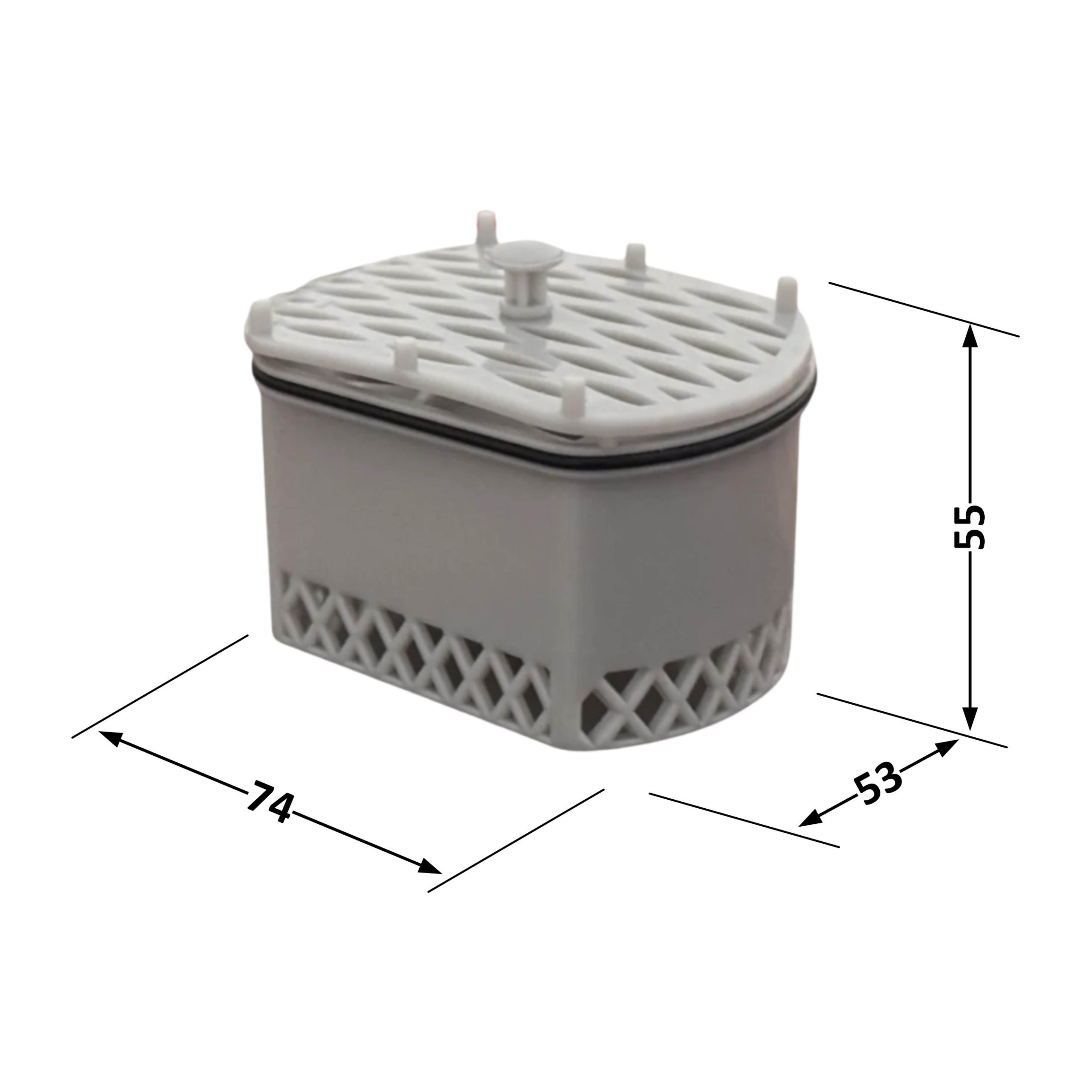 Лоток с клапаном Qtap Scorpio для трапа из нержавеющей стали