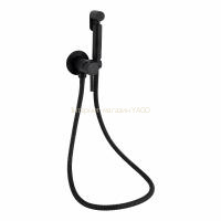 Набор для гігієнічного душу Qtap Inspai-Varius округлий QTINSVARBСRV00440001 Black Matt