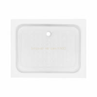 Душовий піддон KAPIELKA ST100x80х14 низький, прямокутний, діаметр зливу 52 мм Lidz