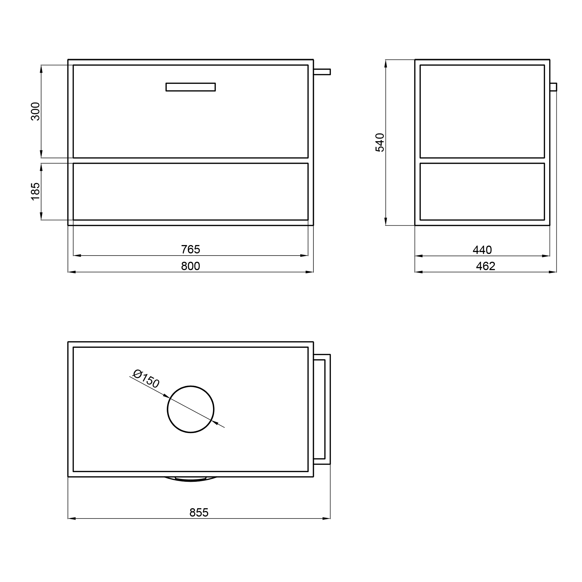 Тумба підвісна Qtap Taurus 800х476х469 Whitish oak зі стільницею QT2479TPT803WO