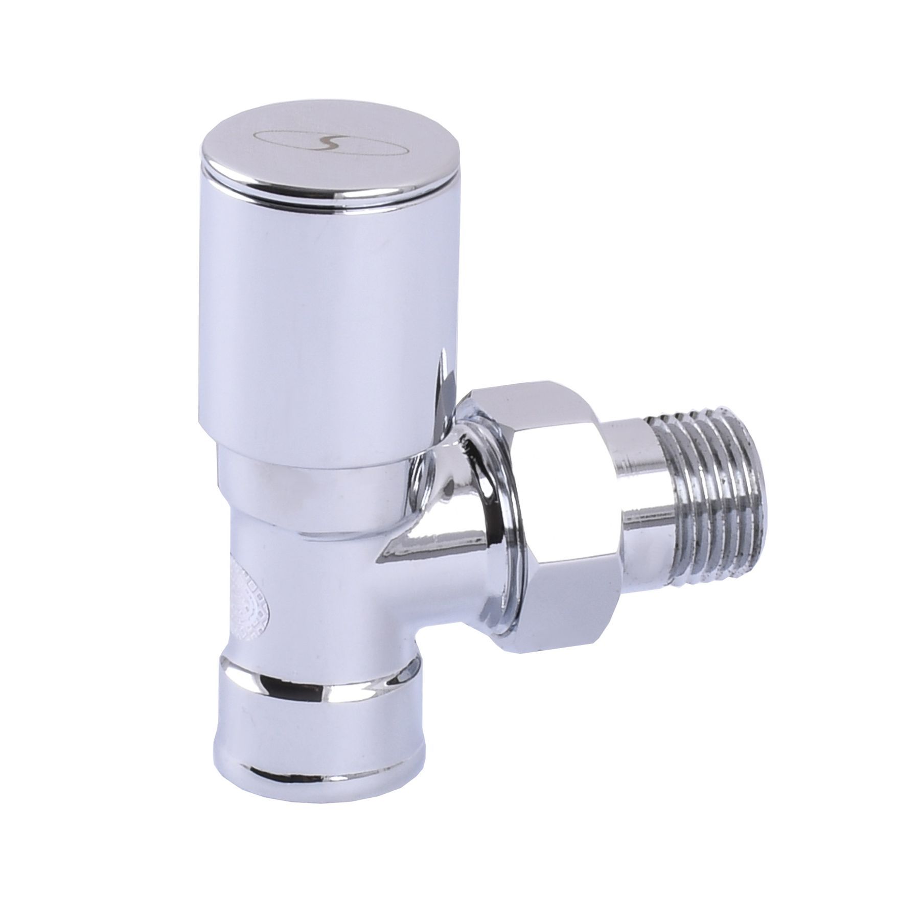 Кран вентильний кутовий з американкою SOLOMON 1/2″ CHROM 1845 в інтернет-магазині Yago
