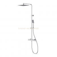 Душова стійка Cersanit CITY квадратна з термостатичним змішувачем