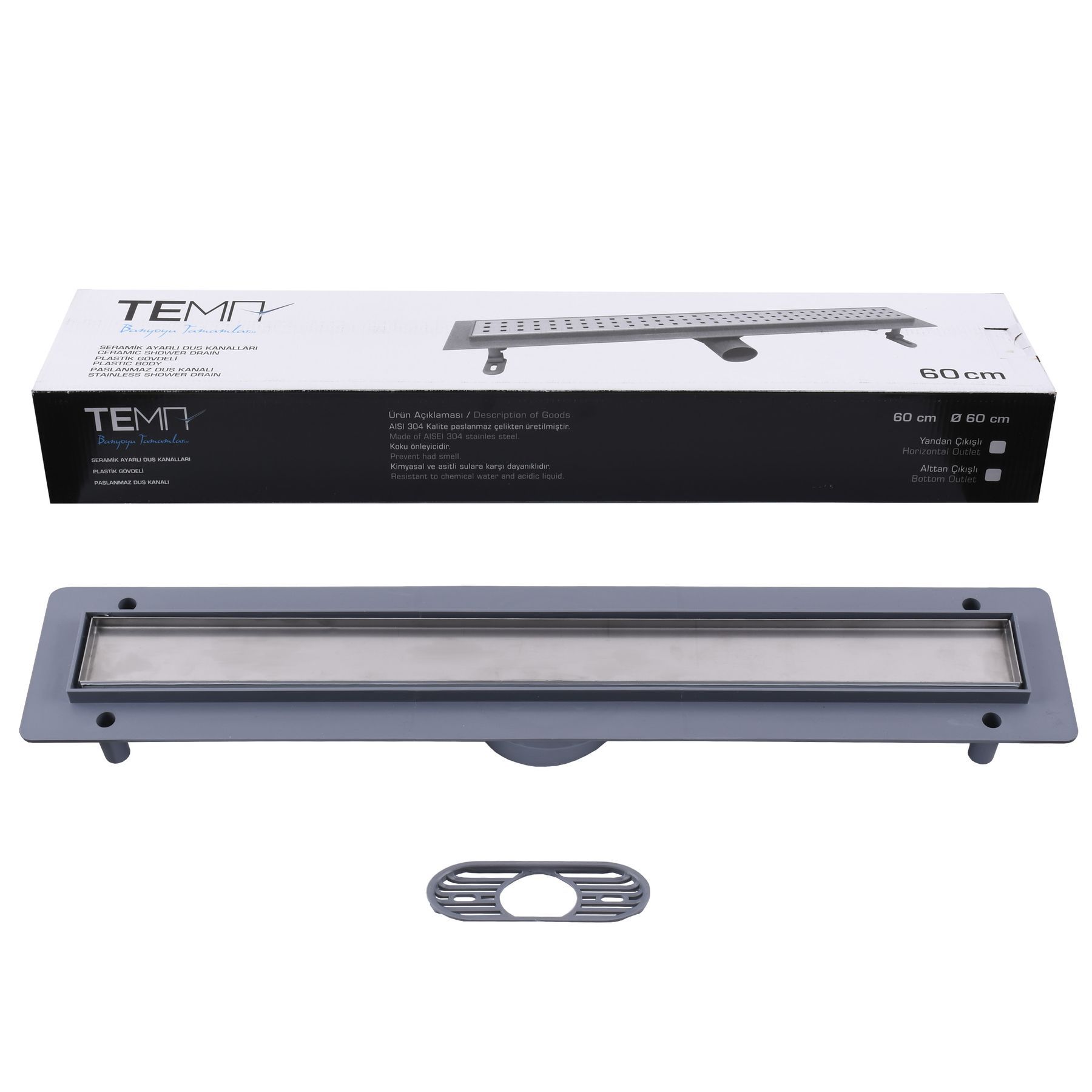 Трап лінійний душовий TILLO TM009-60C 60см