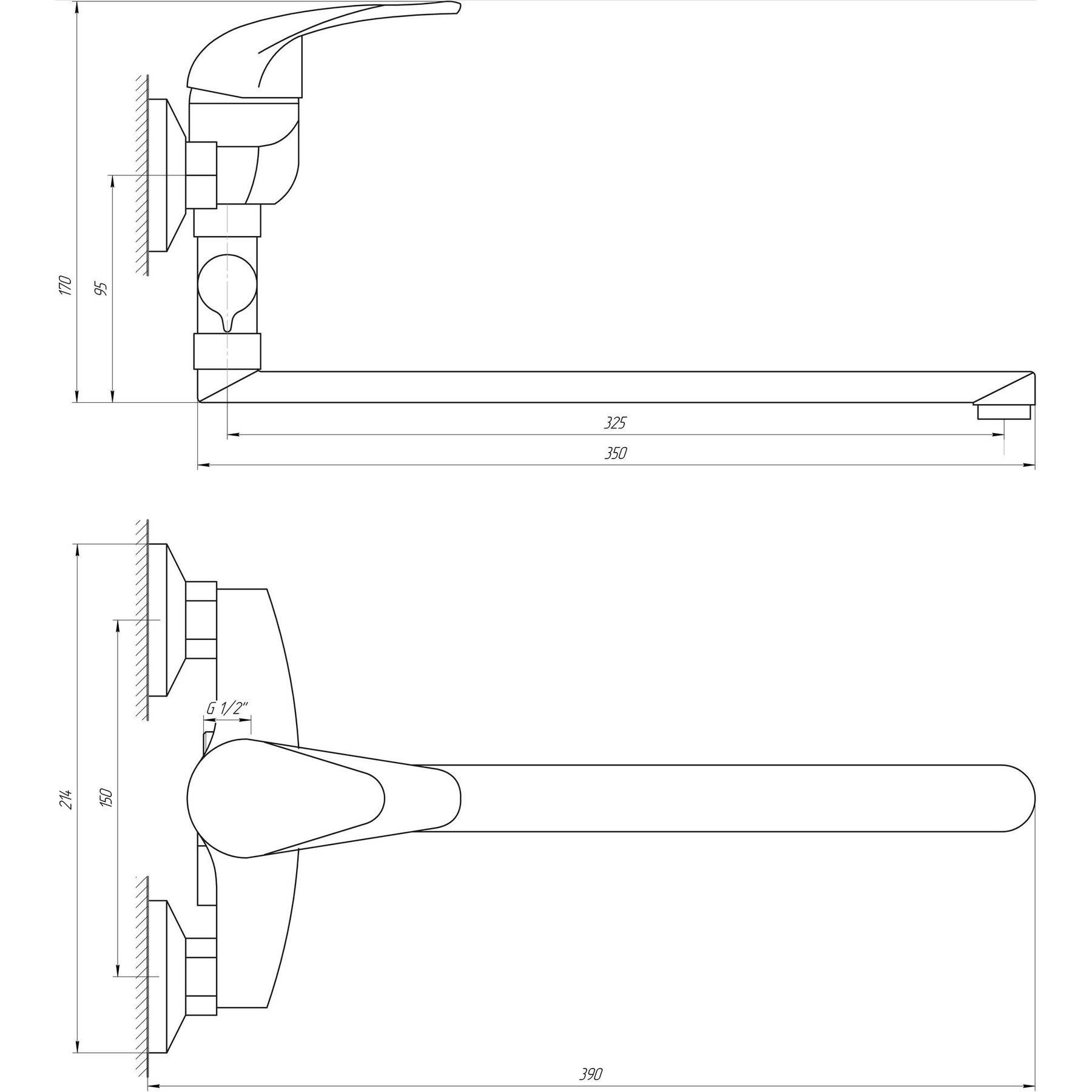 Змішувач для ванни EcoMix ENERGO E-GEZ-108