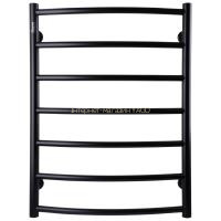 Рушникосушарка UNIO LD W 700-500-7 BLK Драбинка Дуга вода чорна в інтернет-магазині Yago