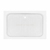 Душовий піддон KAPIELKA ST120x80х14 низький, прямокутний, діаметр зливу 52 мм Lidz