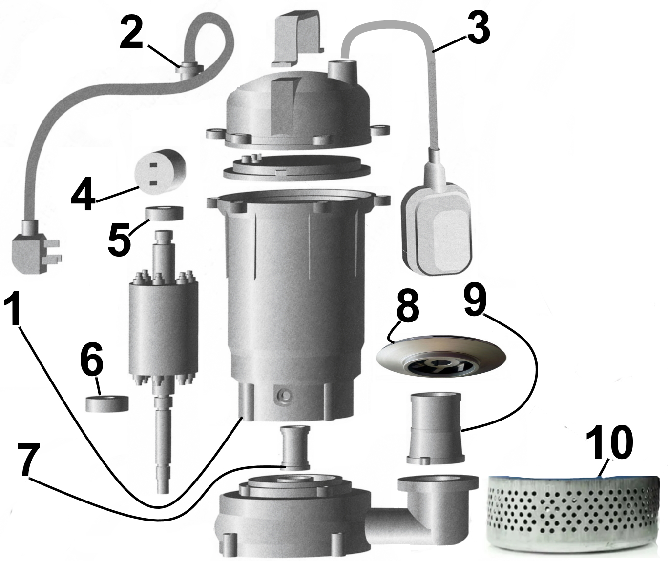 Насос дренажний VOLKS pumpe QDX8-30 1,5кВт в інтернет-магазині Yago