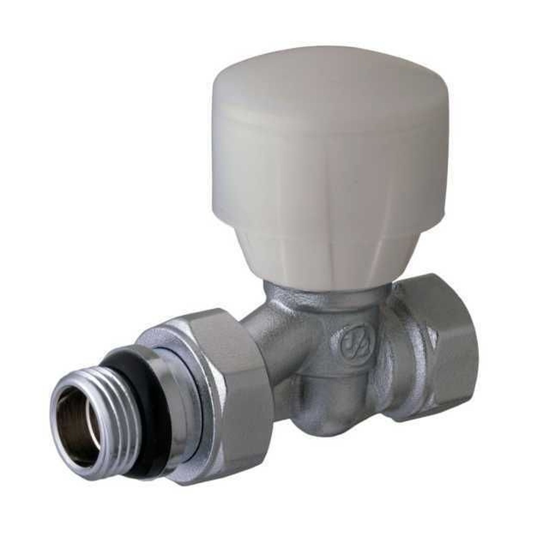 Кран радіаторний прямий SOLOMON 1/2″ з гумовим ущільнювачем 161404 верх в інтернет-магазині Yago
