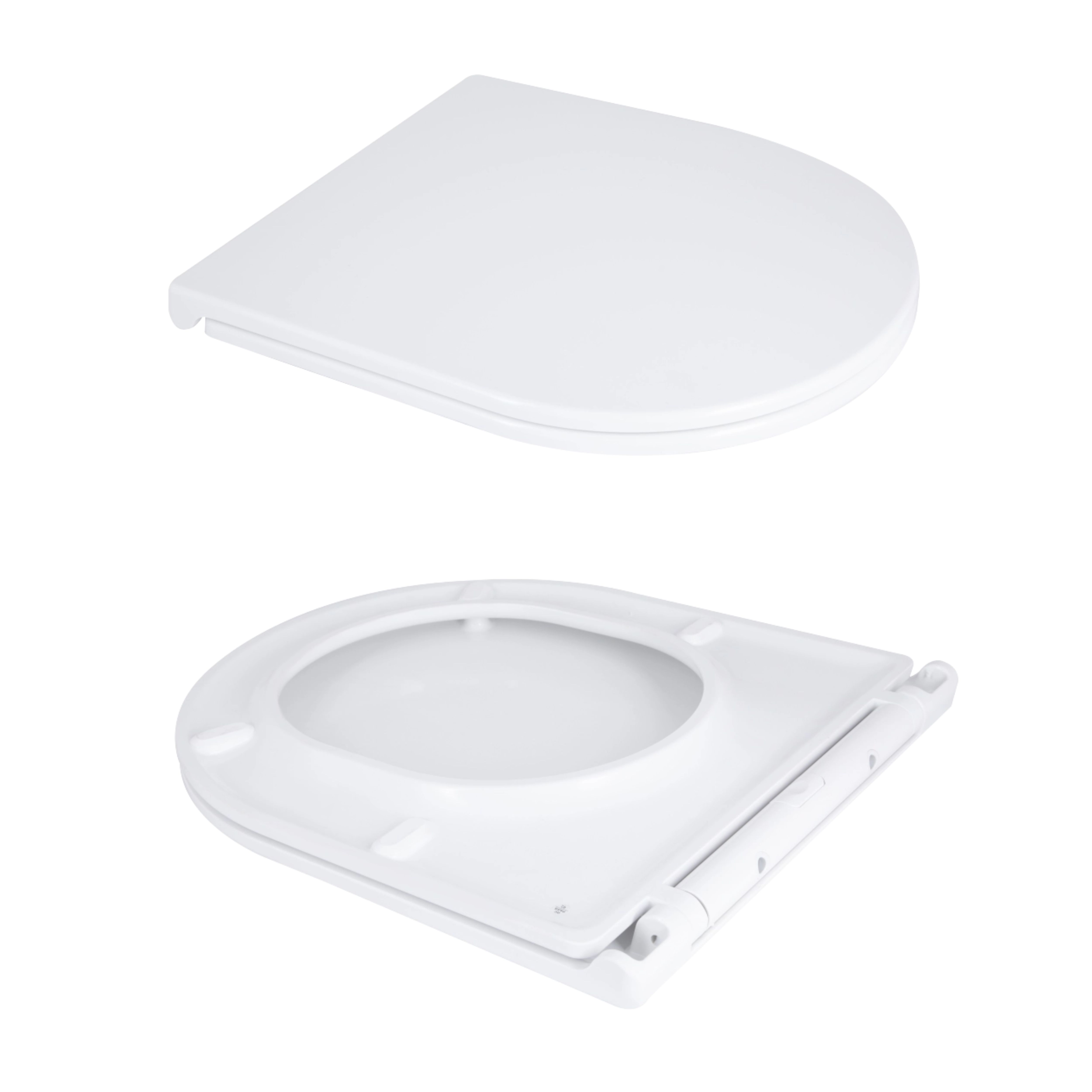 Унітаз підлоговий Qtap Dove Rimless безобідковий з сидінням Soft-close WHITE QT06228380BW