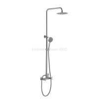 Душова система для кабіни Lidz Wind 1363 двохвентильний на два споживача LDWIN1363NKS43389 Nickel