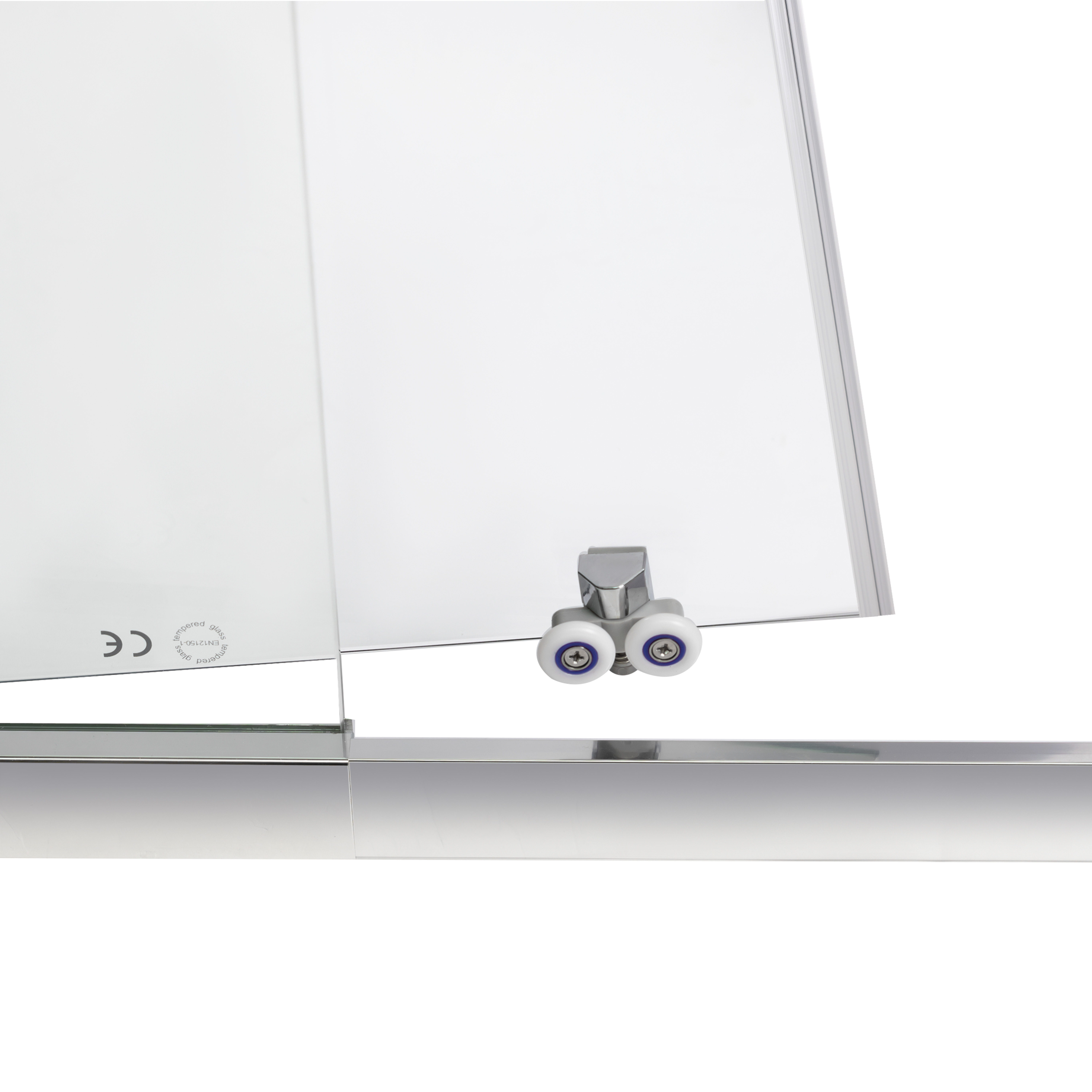 Душові двері в нішу Qtap Taurus CRM201-11.C6 110-120x200 см, скло Clear 6 мм, покриття CalcLess