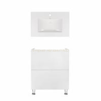 Комплект Qtap тумба підлогова Tern 700х725х437 мм White + раковина урізна Albatross New QT71TE44091