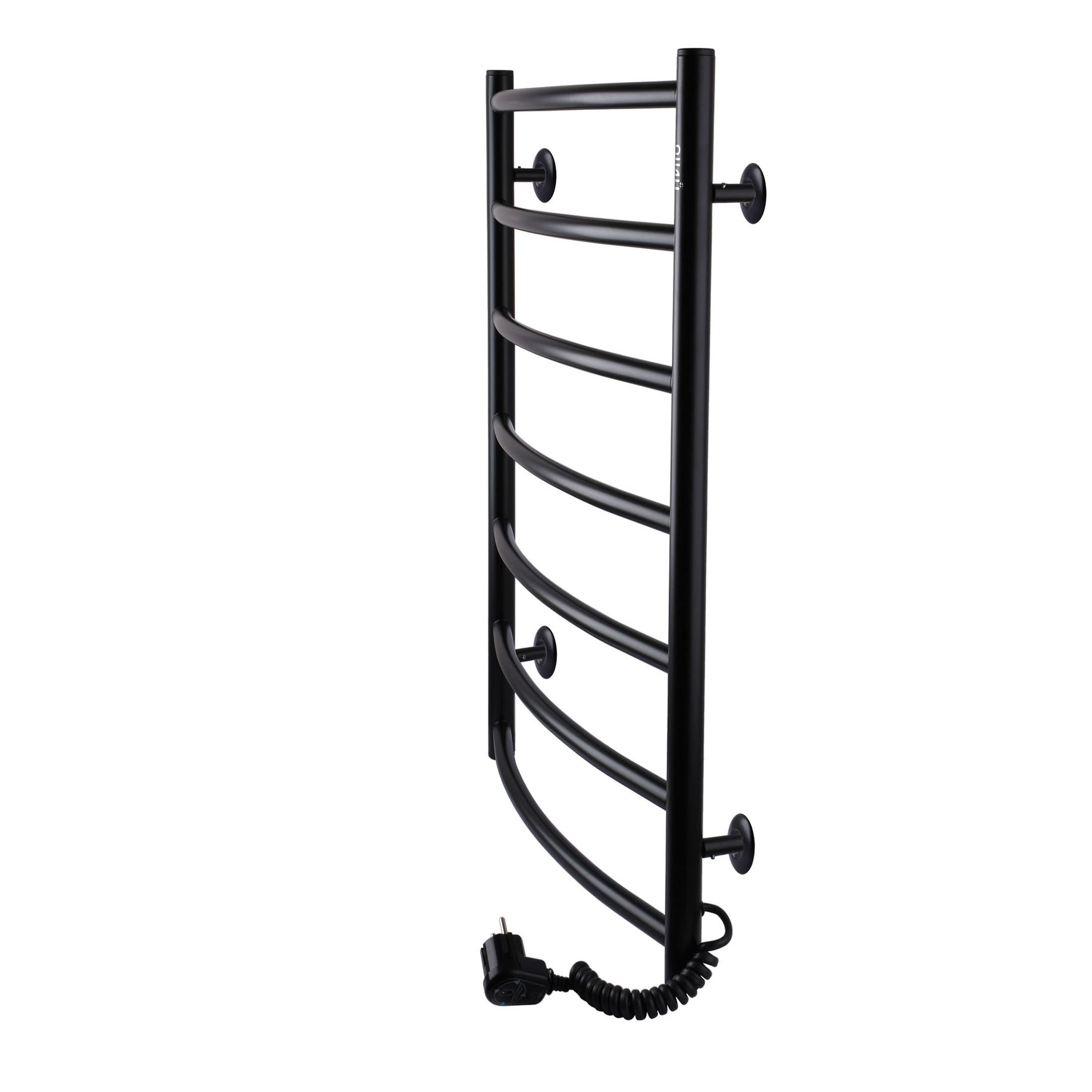 Рушникосушарка UNIO LD ER 700-500-7 BLK Драбинка Дуга електро чорна в інтернет-магазині Yago