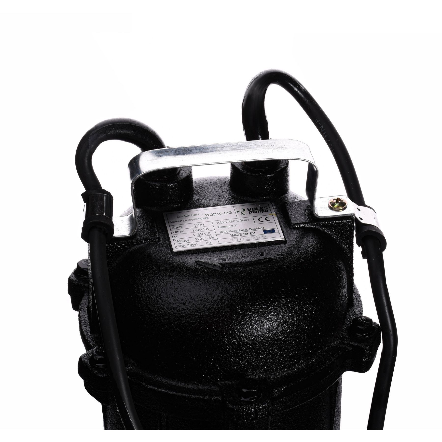 Насос фекальний з ріжучим механізмом VOLKS WQ10-12G 1.3кВт в інтернет-магазині Yago