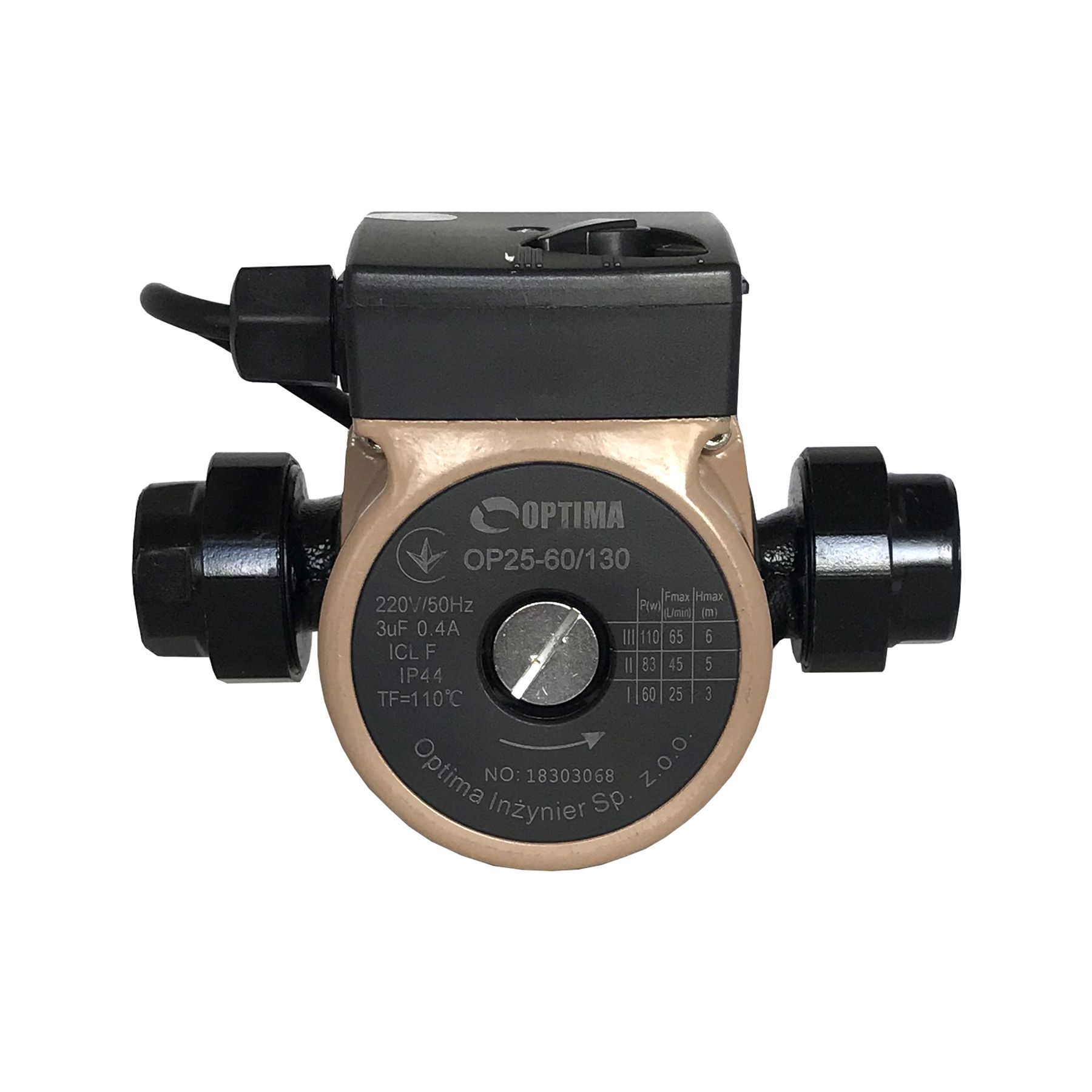 Насос циркуляційний Optima OP25-60 130мм + гайки, + кабель з вилкою в інтернет-магазині Yago