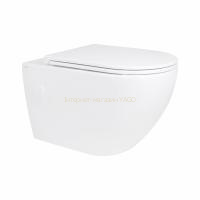 Унітаз підвісний Qtap Robin безобідковий з сидінням Soft-close QT13332141ERW