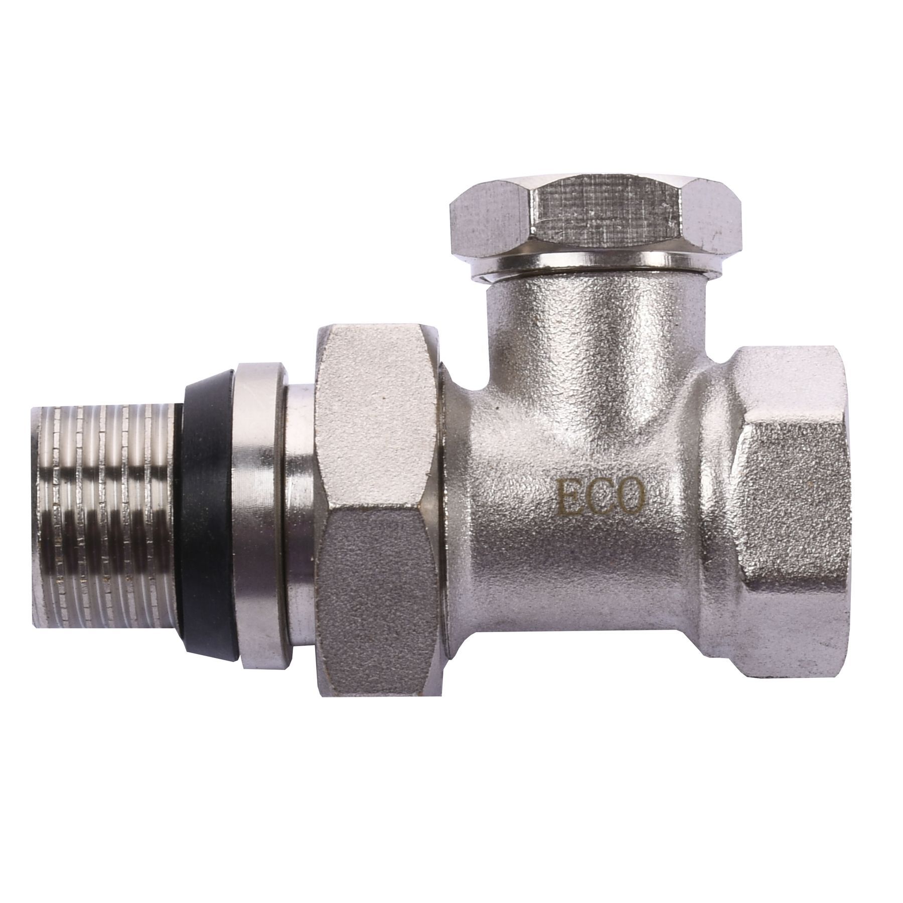 Кран радіаторний прямий ECO Technology ECO5108 1/2″ під ключ з ущільнювачем в інтернет-магазині Yago