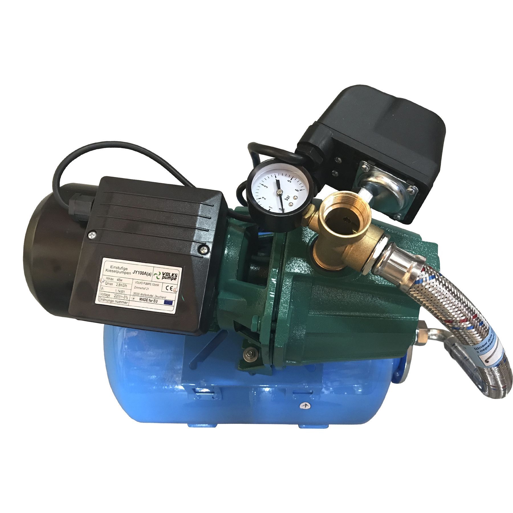 Насосна станція VOLKS pumpe  JY100A(a)-24 1,1кВт чавун короткий (складена) на  гребінці в інтернет-магазині Yago