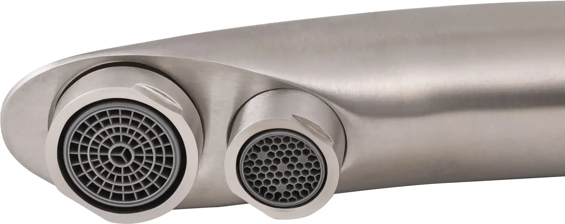 Змішувач кухоний Lidz Aria 020F2 з підключенням для питної води (k35) Nickel