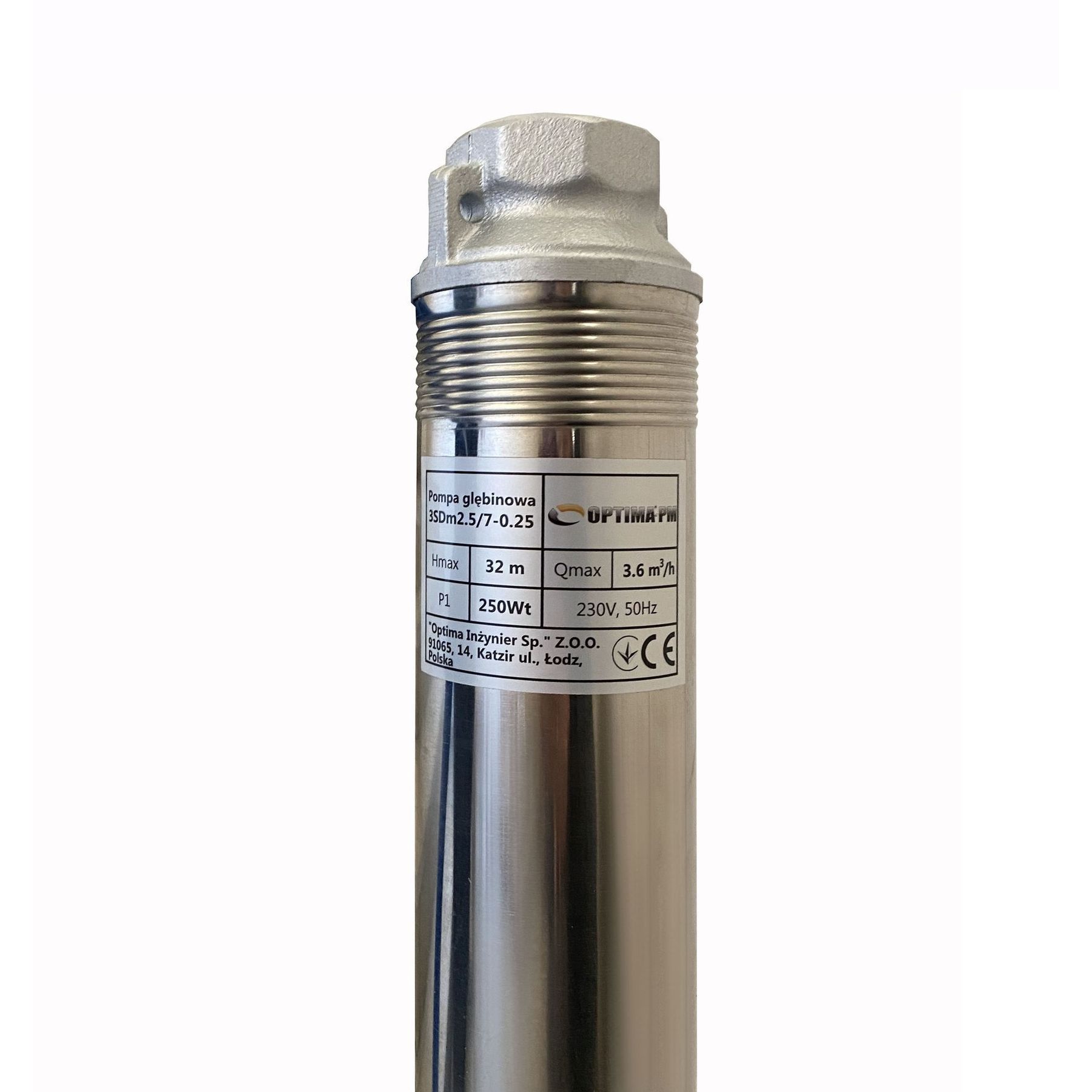 Насос свердловиний з підвищеною стійкістю до піску  OPTIMA PM 3SDm2,5/7 0,25 кВт 35м + 1,5 м кабель в інтернет-магазині Yago