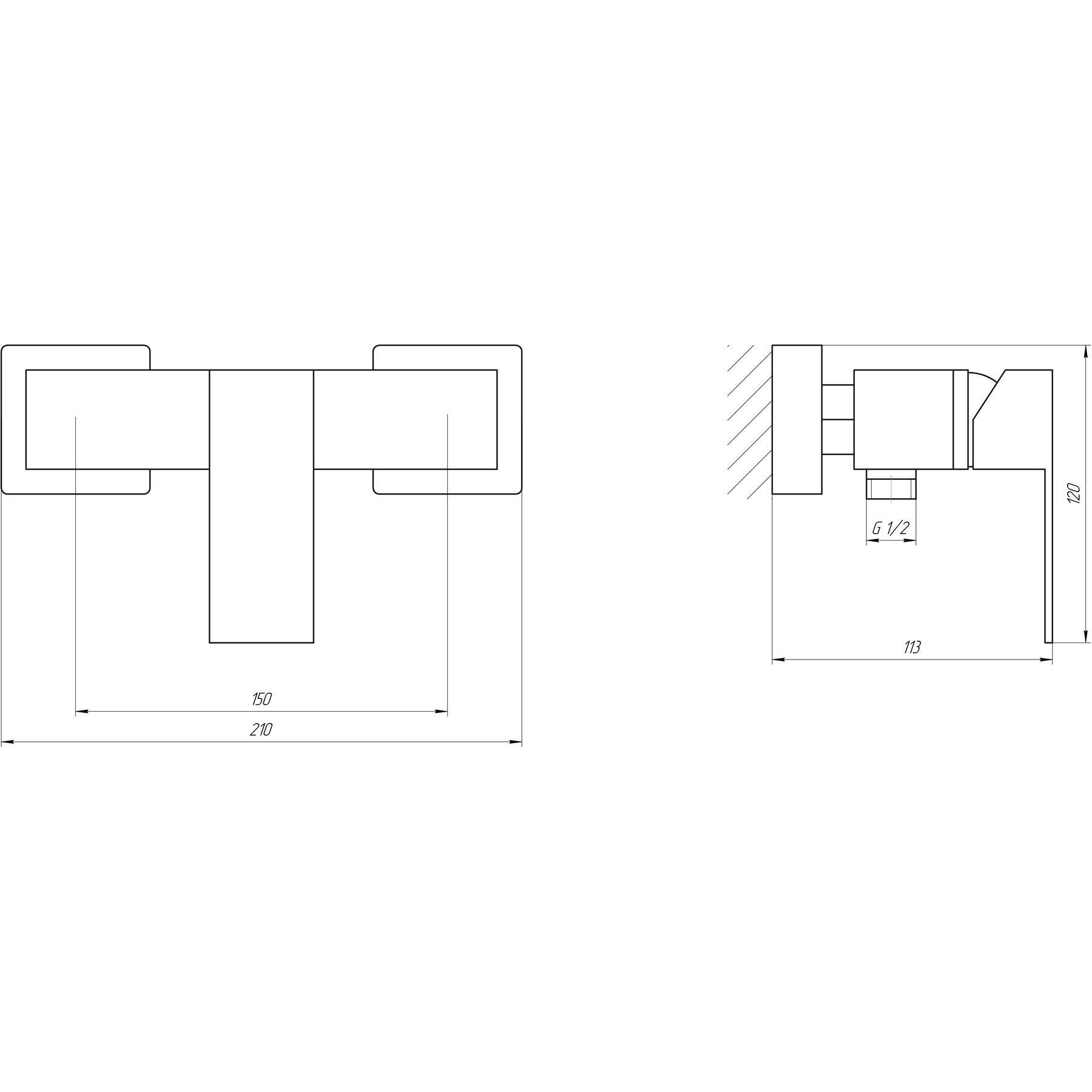 Змішувач для душу Globus Lux SICILIA SBQ-105