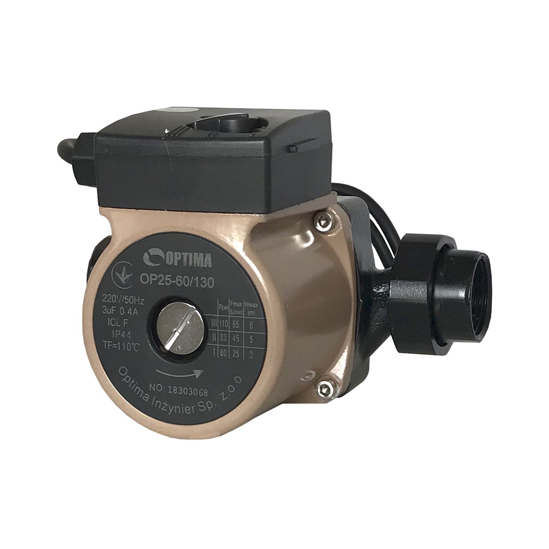 Насос циркуляційний Optima OP25-60 130мм + гайки, + кабель з вилкою в інтернет-магазині Yago