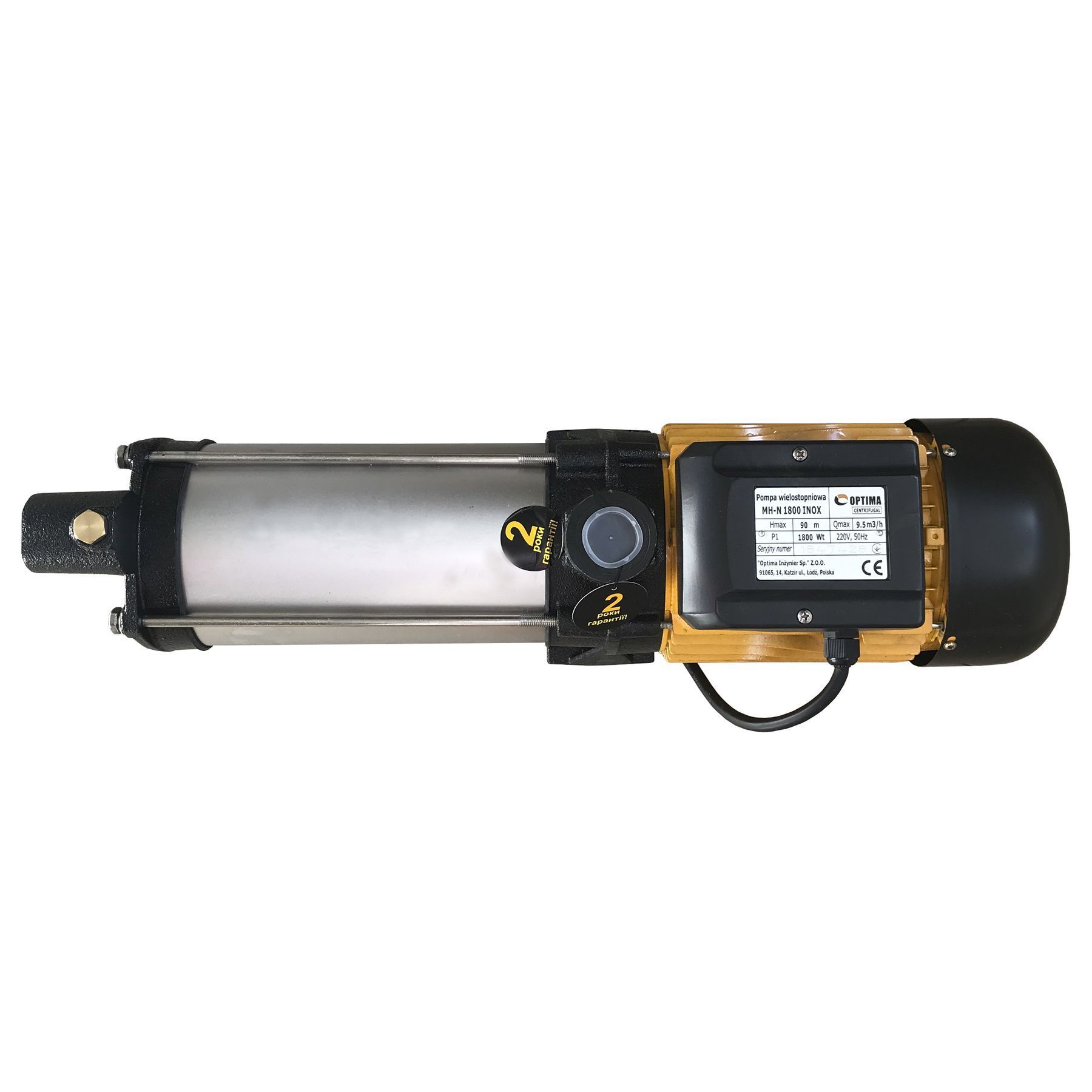 Насос відцентровий багатоступінчастий Optima MH-N 1800INOX 1,8кВт нерж, колеса в інтернет-магазині Yago