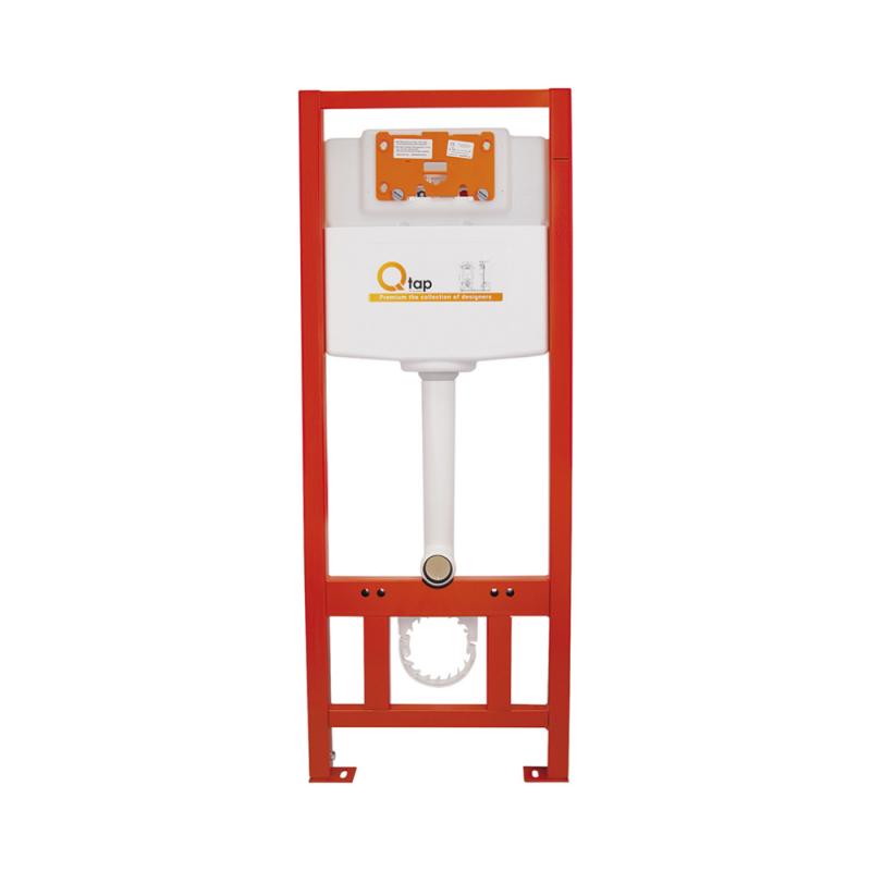 Готове рішення Qtap для ванної кімнати: підвісний унітаз Robin Ultra Quiet + комплект інсталяції Nest 4 в 1 (кругла клавіша Satin)