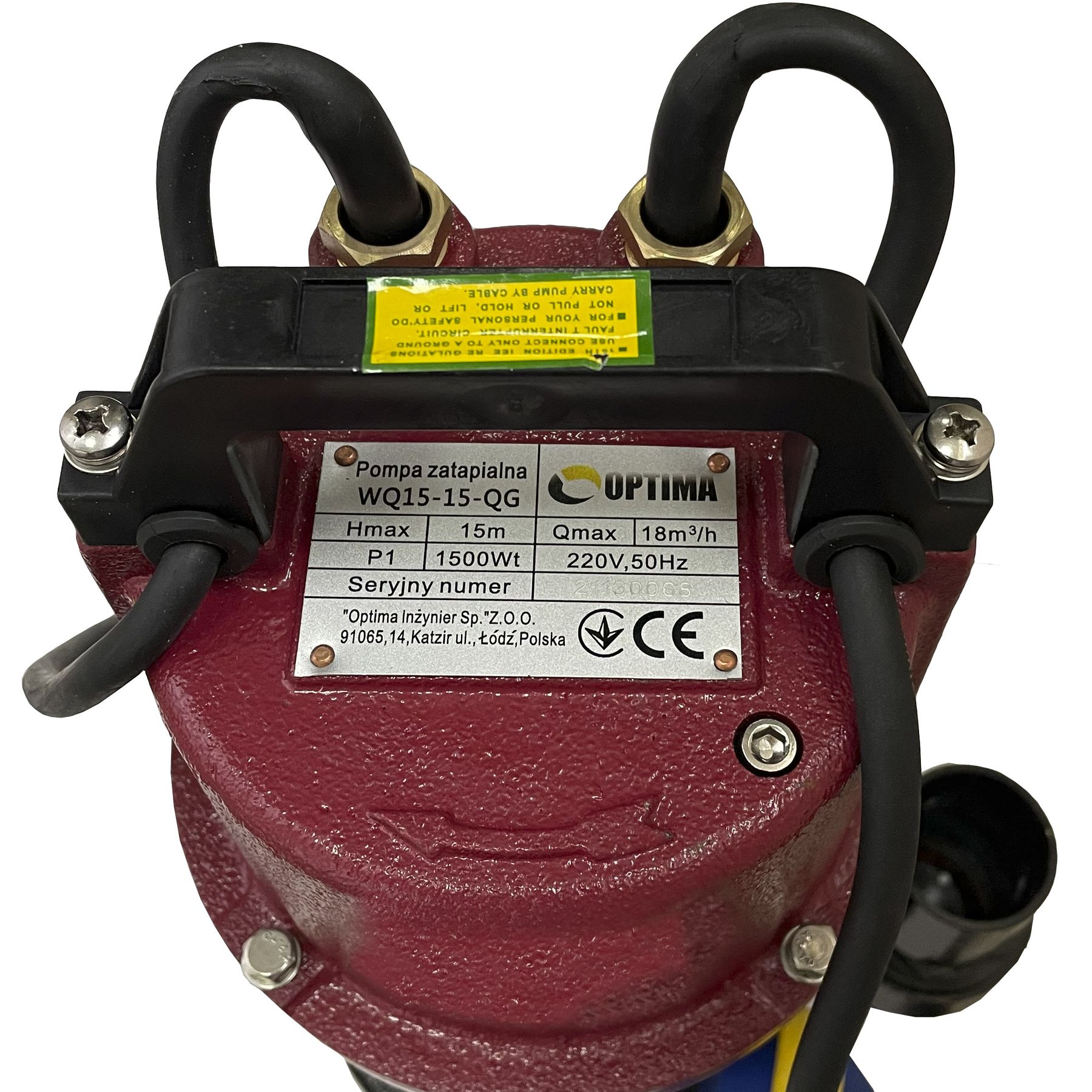 Насос фекальний з ріжучим механізмом Optima WQ15-15QG 1,5кВт в інтернет-магазині Yago