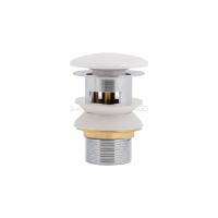 Донний клапан Pop-up для біде з переливом 70х70х227.5mm White Qtap
