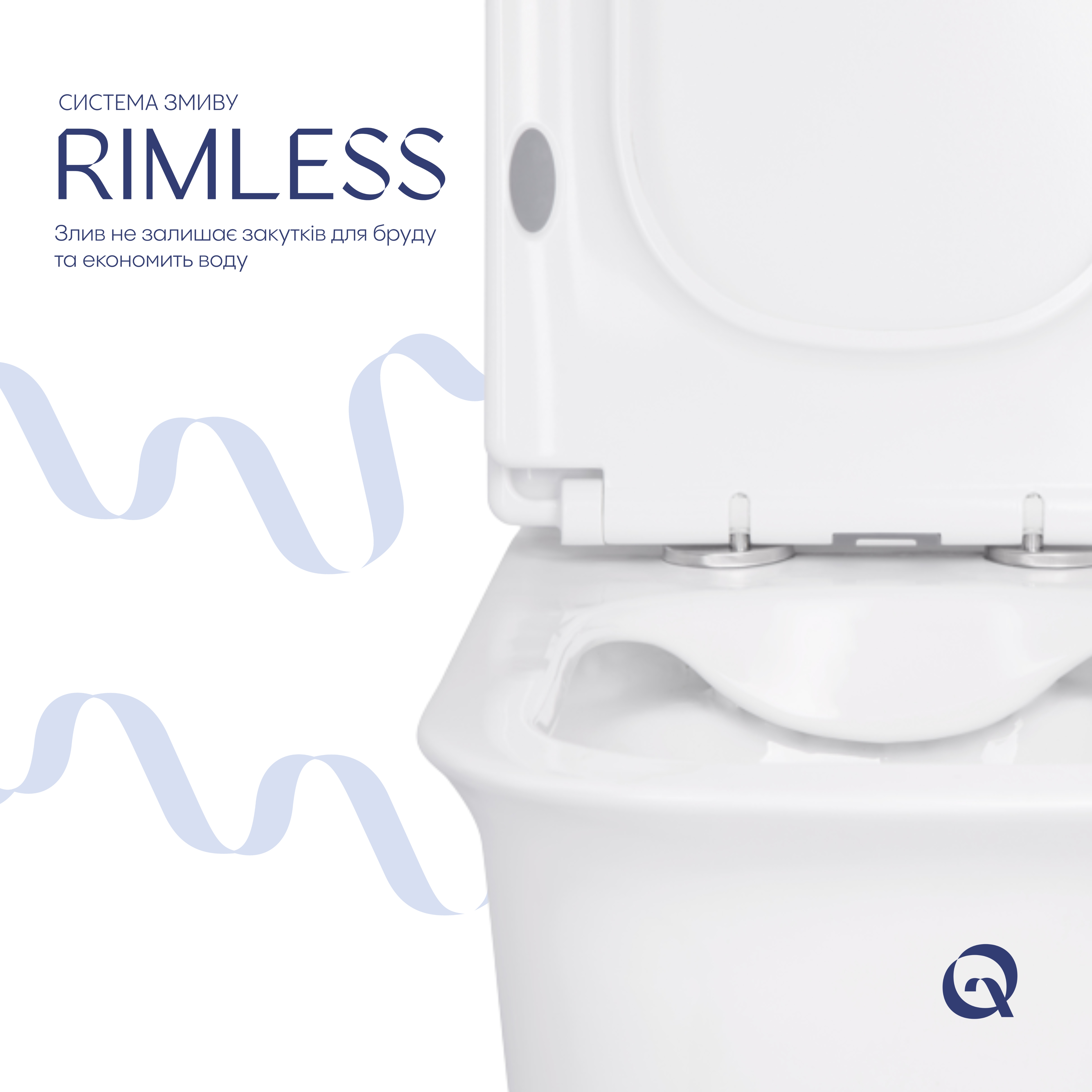 Унітаз-компакт Qtap Nando безобідковий з сидінням Soft-close QT12221222AW