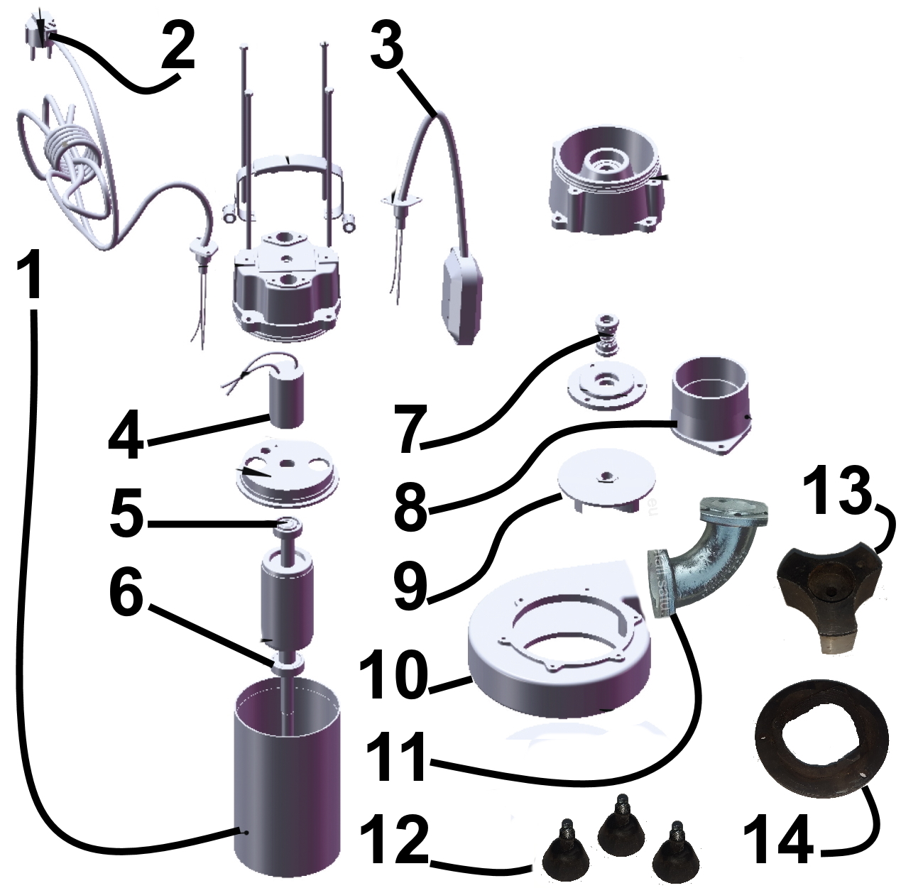 Насос фекальний з ріжучим механізмом Optima V1800 DF 1,8кВт в інтернет-магазині Yago