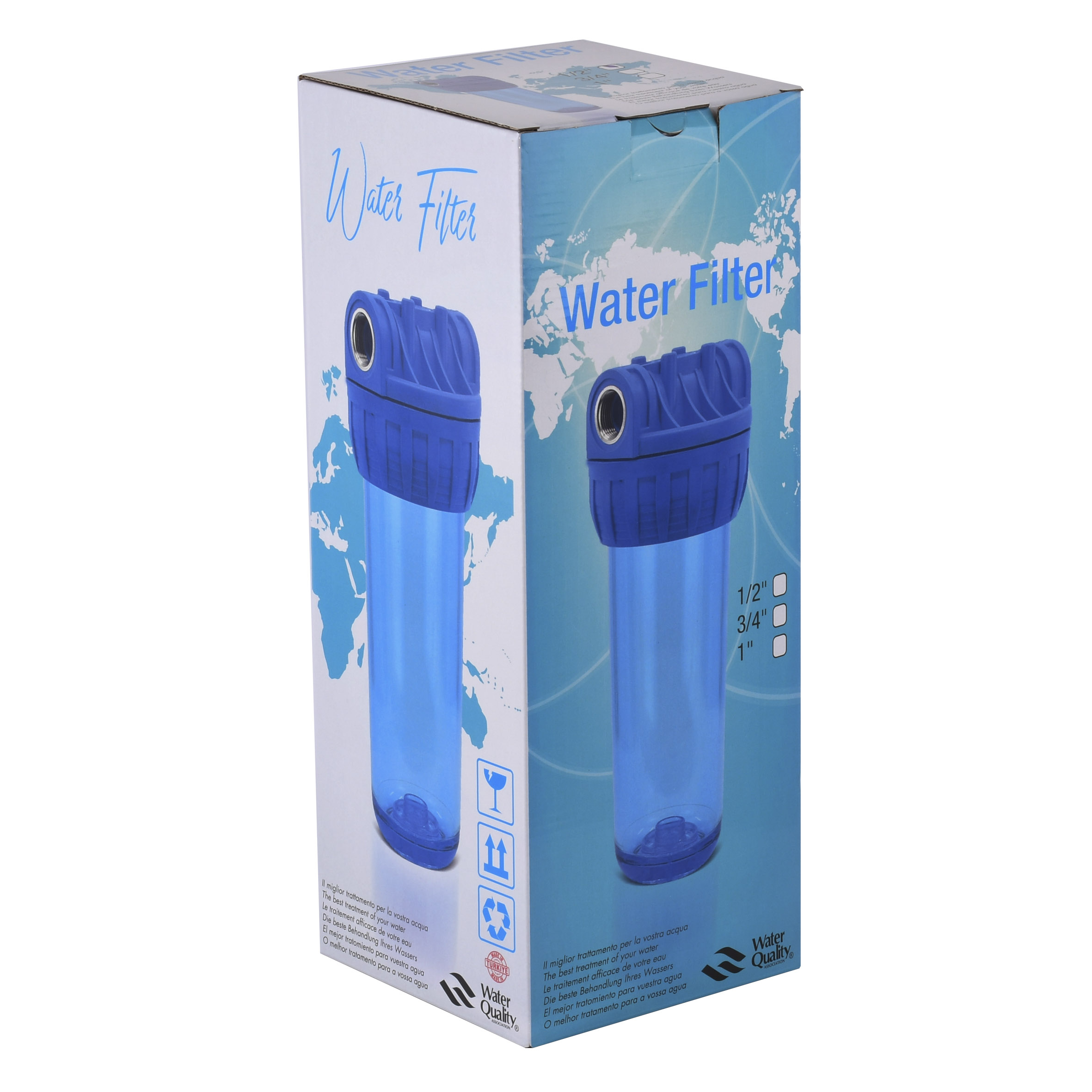 Фільтр-колба 3-х комп. + ключ, планка, БЕЗ картриджа, 3/4″(Туреччина) в інтернет-магазині Yago