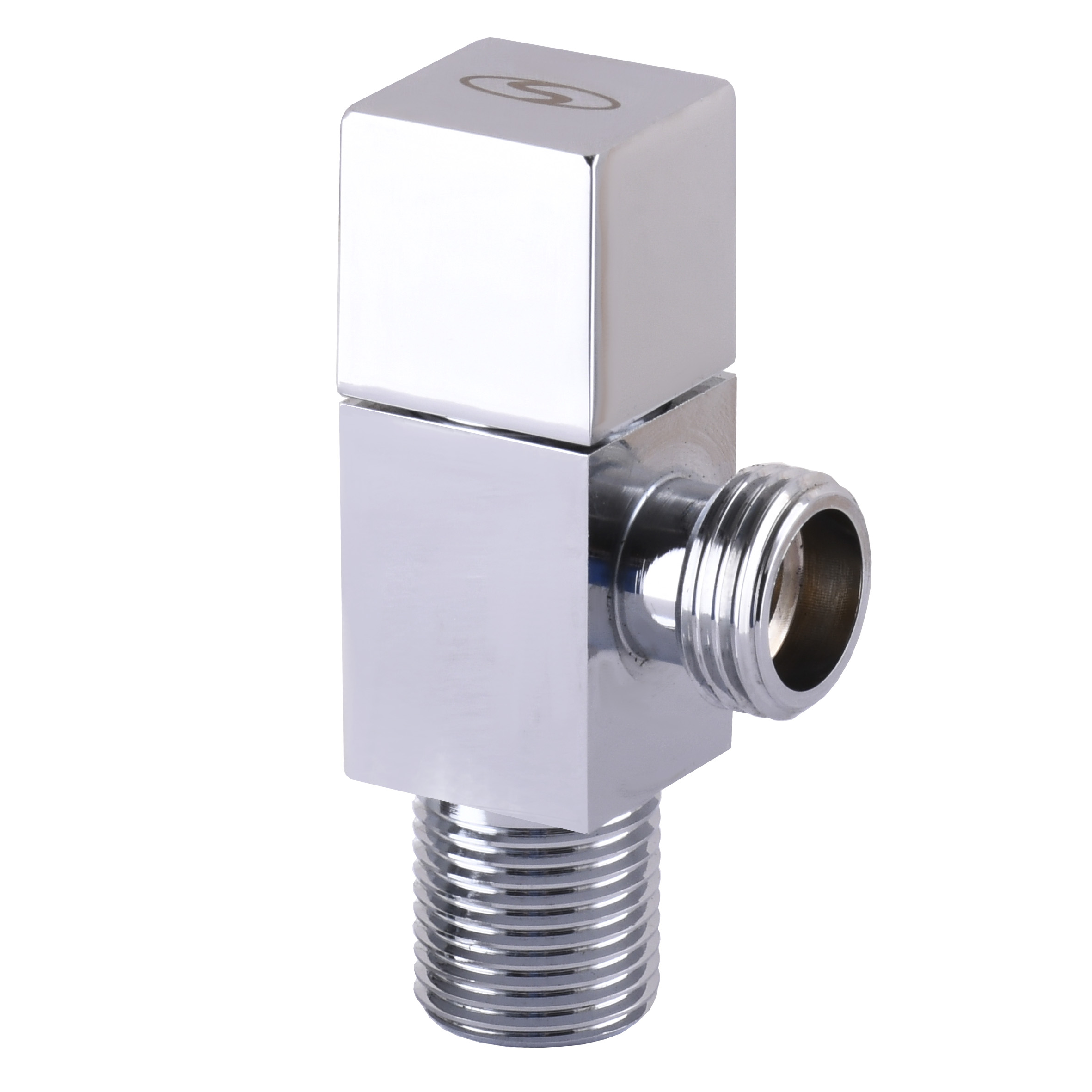 Кран напівобертовий кутовий SOLOMON 1/2″х3/4″ CUBE 7078 в інтернет-магазині Yago