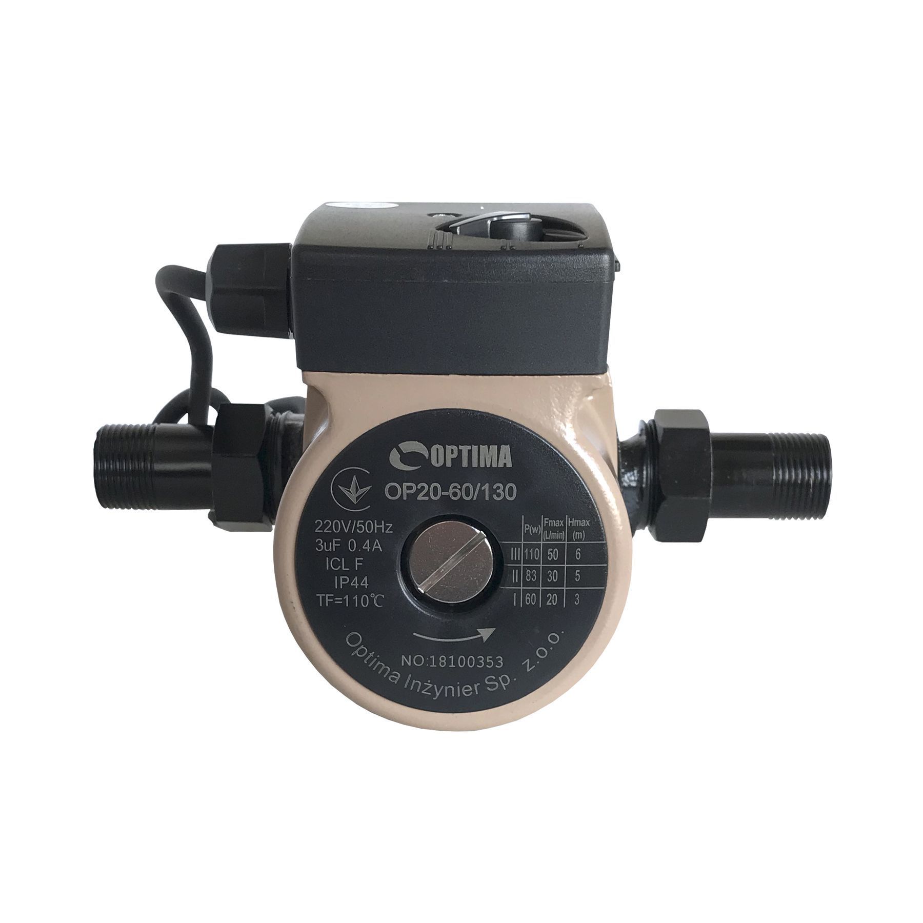 Насос циркуляційний Optima OP20-60 130мм + гайки, + кабель з вилкою в інтернет-магазині Yago