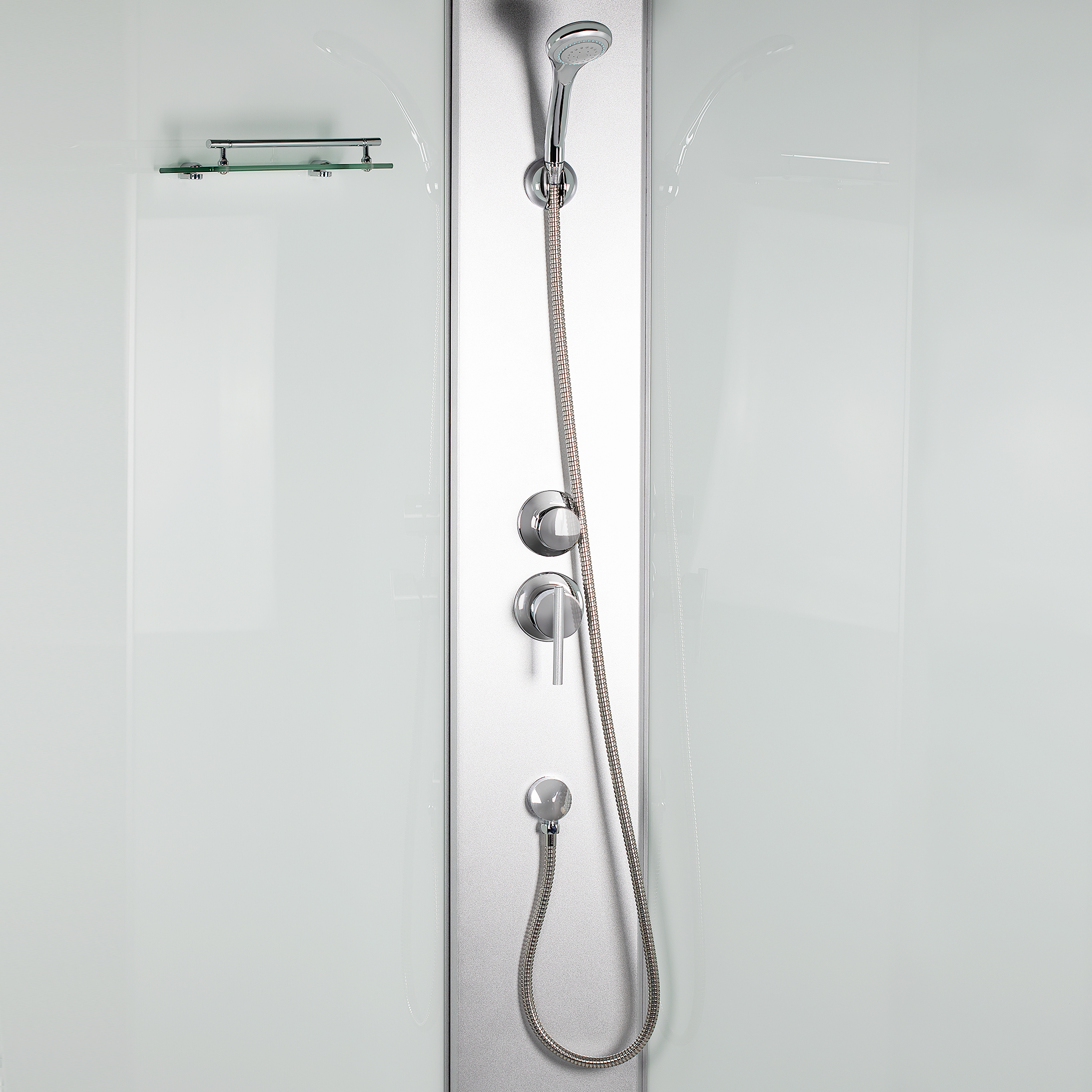 Душовий бокс Lidz Tani SB90x90.SAT.HIGH.FR, скло Frost 4 мм