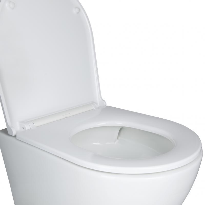 Готове рішення Qtap для ванної кімнати: підвісний унітаз Robin Ultra Quiet + комплект інсталяції Nest 4 в 1 (кругла клавіша Satin)