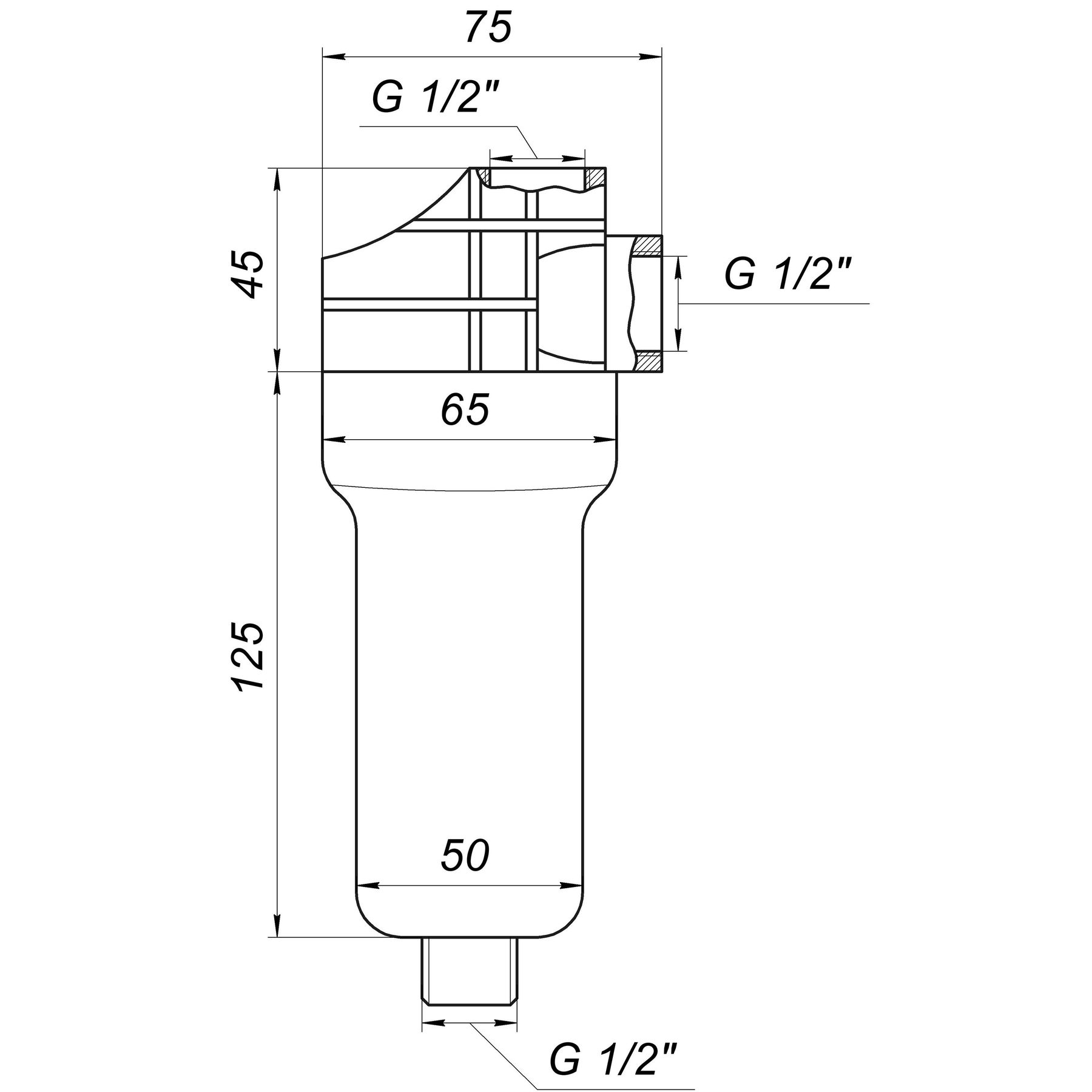 Фільтр-колба універсальна (поліфосф. сіль) Bіо+ systems SL35, 1/2″ в інтернет-магазині Yago