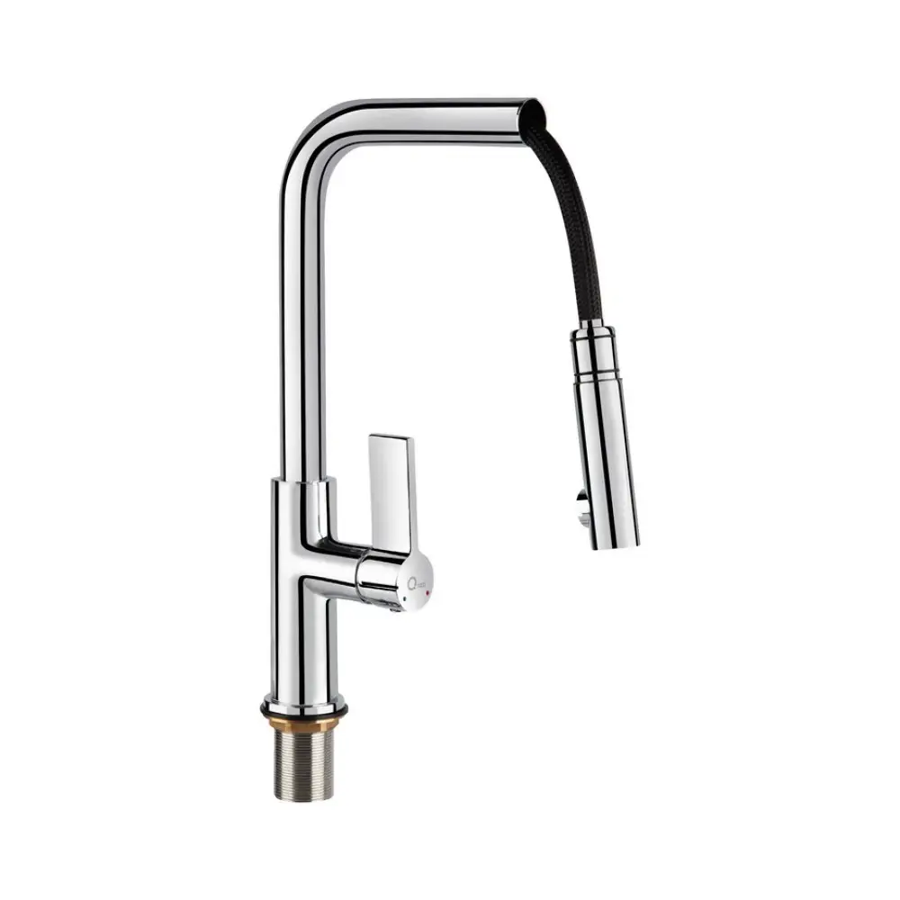 Кухоний змішувач з висувним шлангом лійки QT Iris CRM 007F