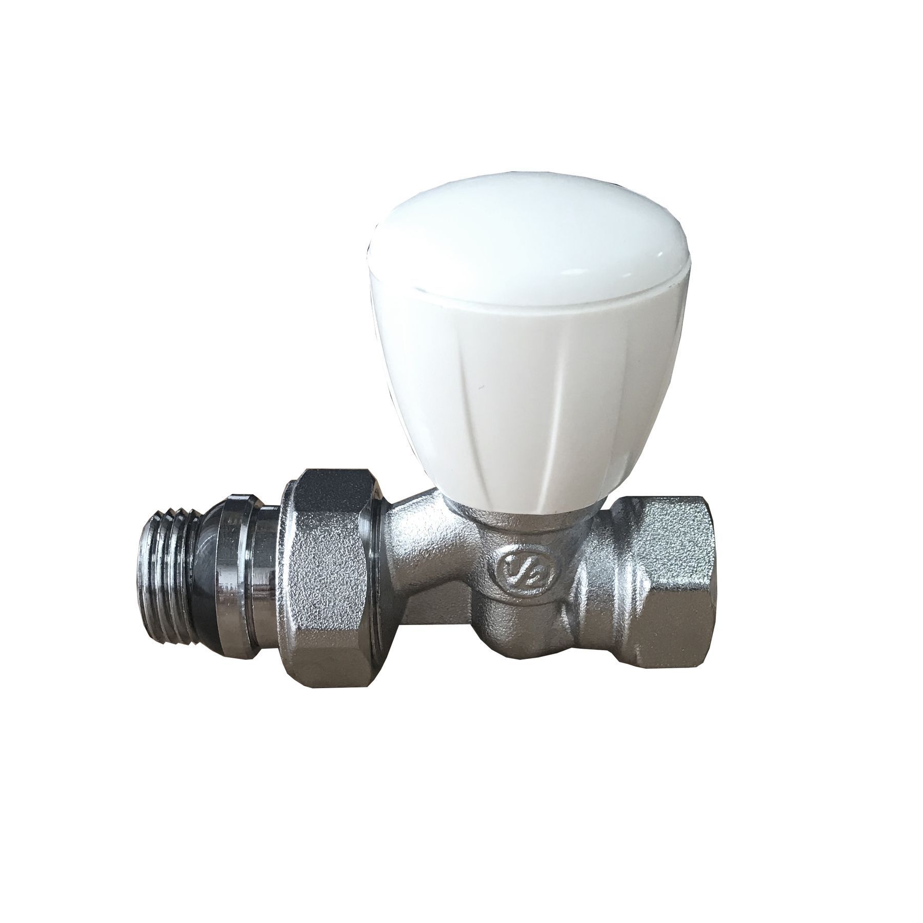 Кран радіаторний прямий SOLOMON 1/2″ з гумовим ущільнювачем 161404 верх в інтернет-магазині Yago